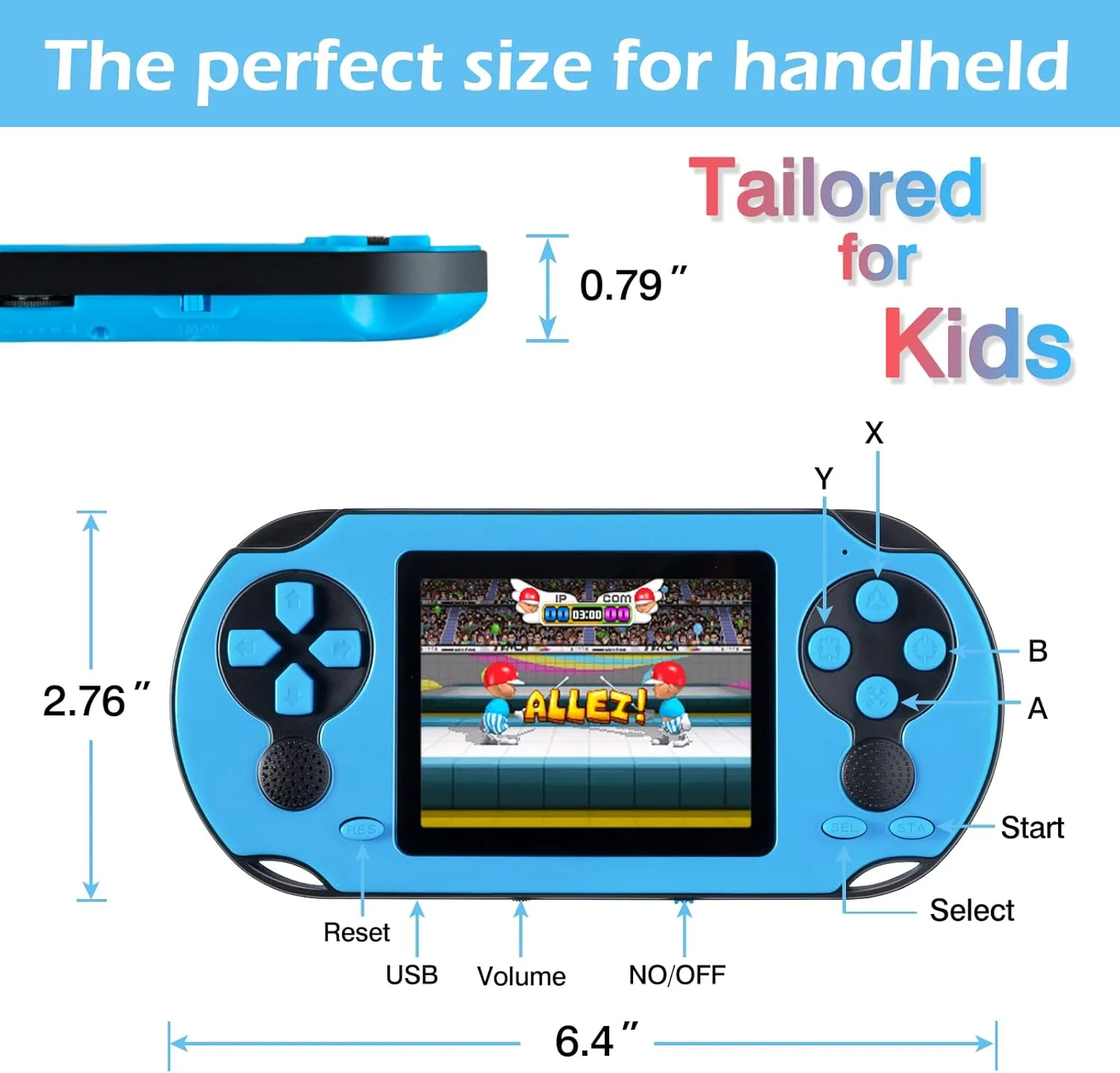 1768053615 223 16 Bit Handheld Game for Kids Adults 30 Large Screen
