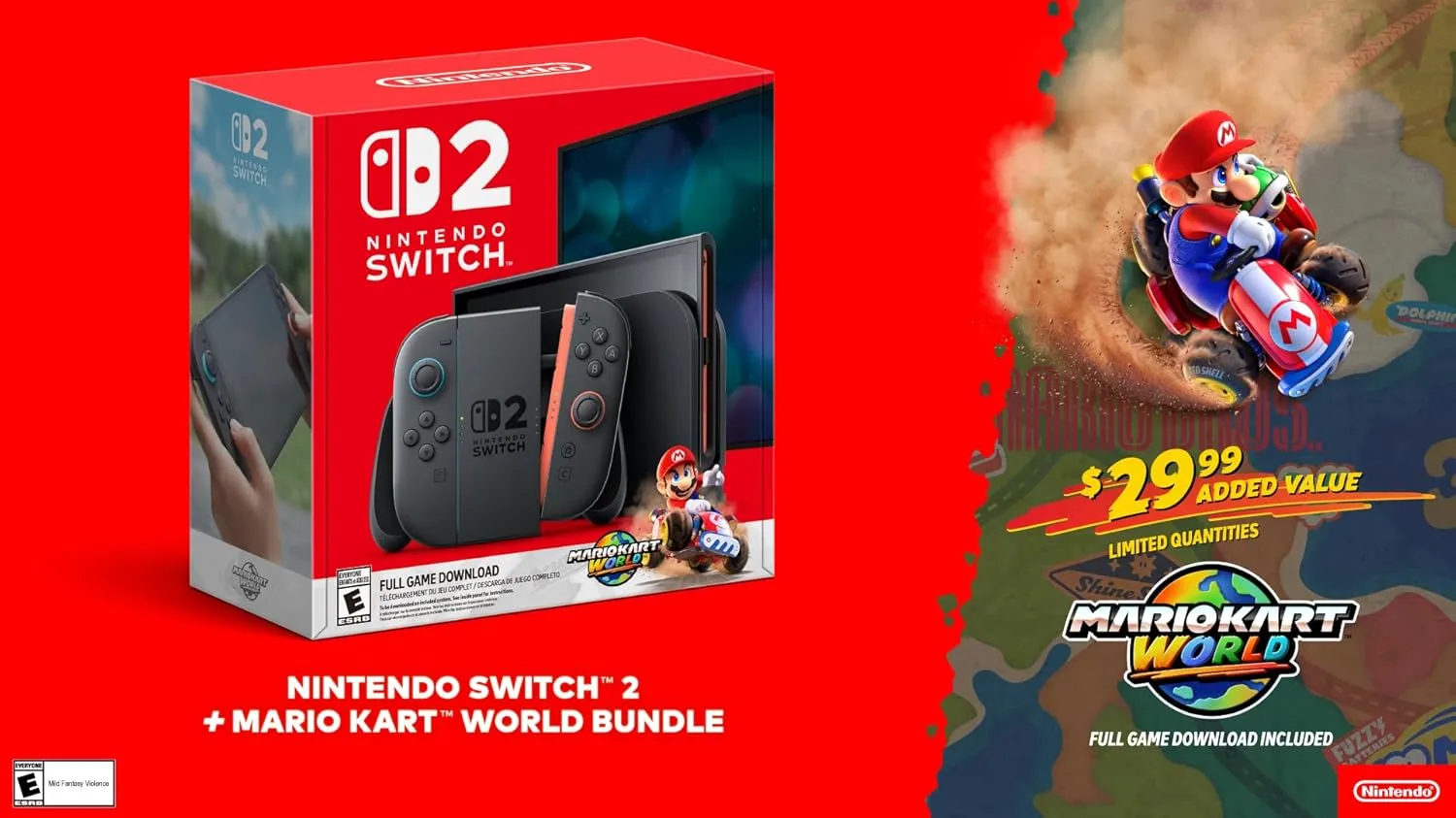 1768068697 968 Nintendo Switch 2 Mario Kart World Bundle