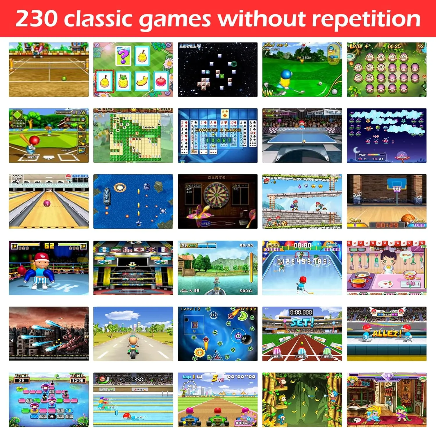 1768128502 98 16 Bit Handheld Game for Kids Adults 30 Large Screen