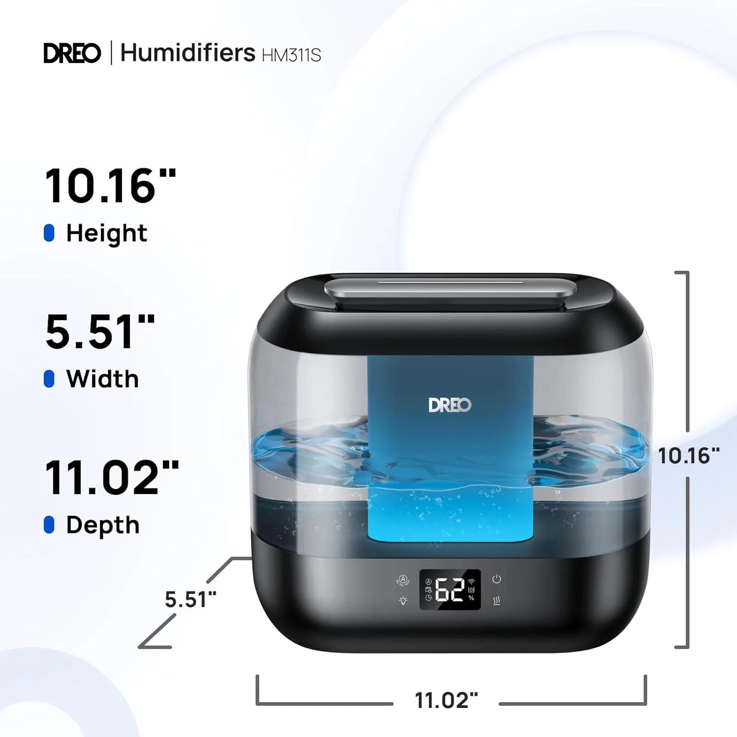 1768264888 478 Dreo Smart Humidifiers for Bedroom Top Fill 4L Supersized Humidifier