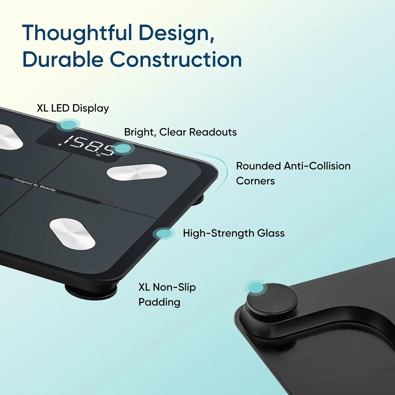 1768309689 213 Etekcity Smart Scale for Body Weight FSAHSA Eligible Bathroom Digital