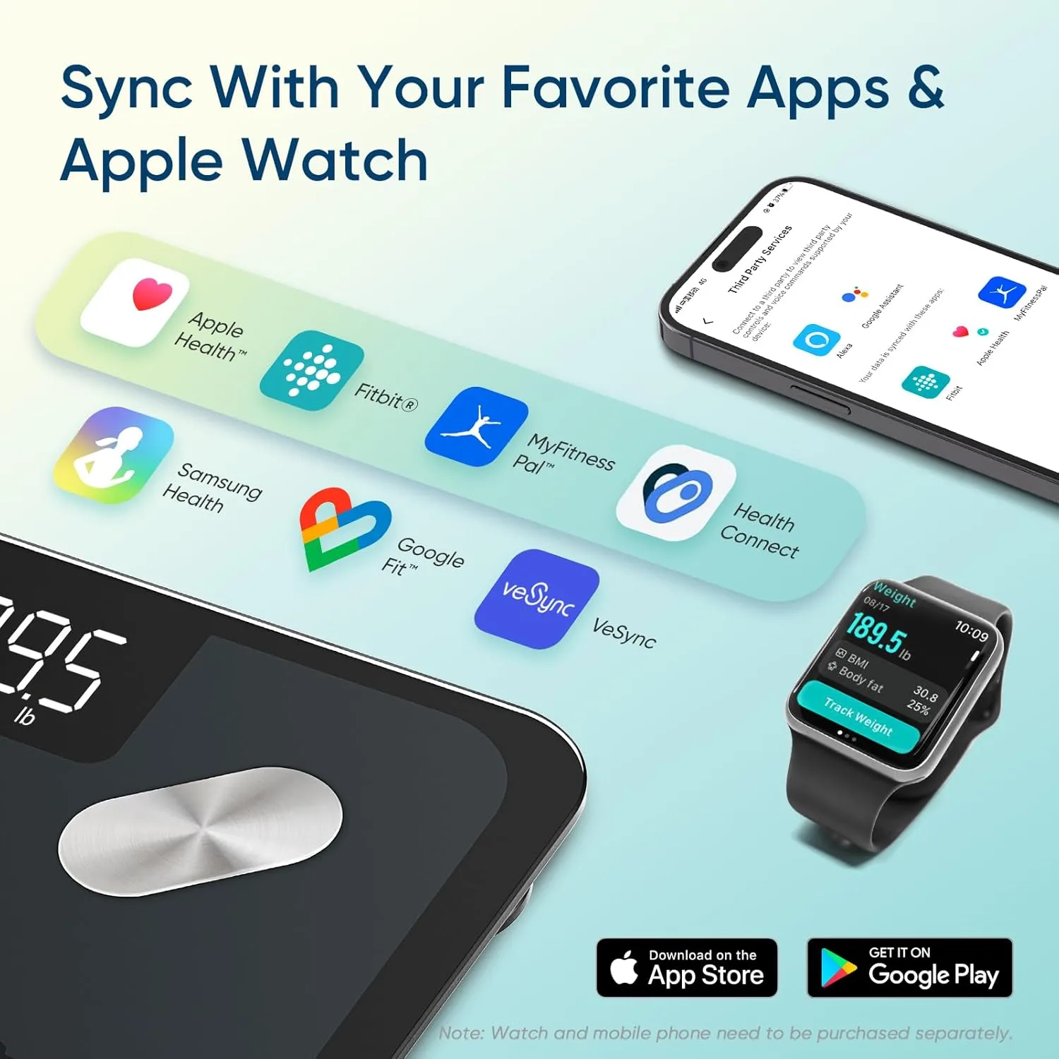 1768309689 254 Etekcity Smart Scale for Body Weight FSAHSA Eligible Bathroom Digital