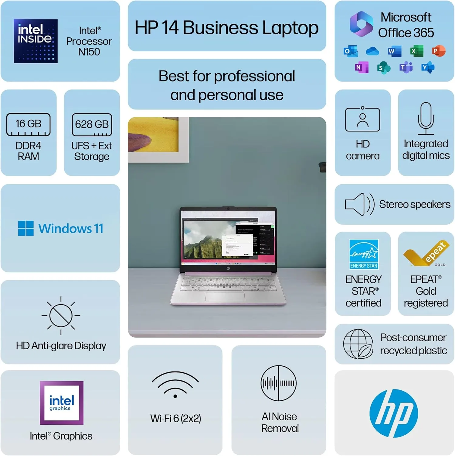 1768375611 398 HP 14 Laptop Student Business 2025 Flagship Computer AI Copilot