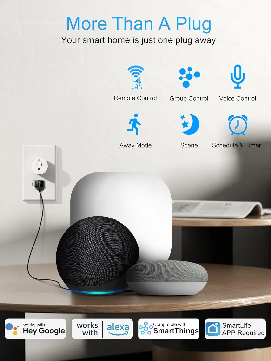 1768428591 653 EIGHTREE 15A Smart Plug Wi Fi Bluetooth Smart Outlet for