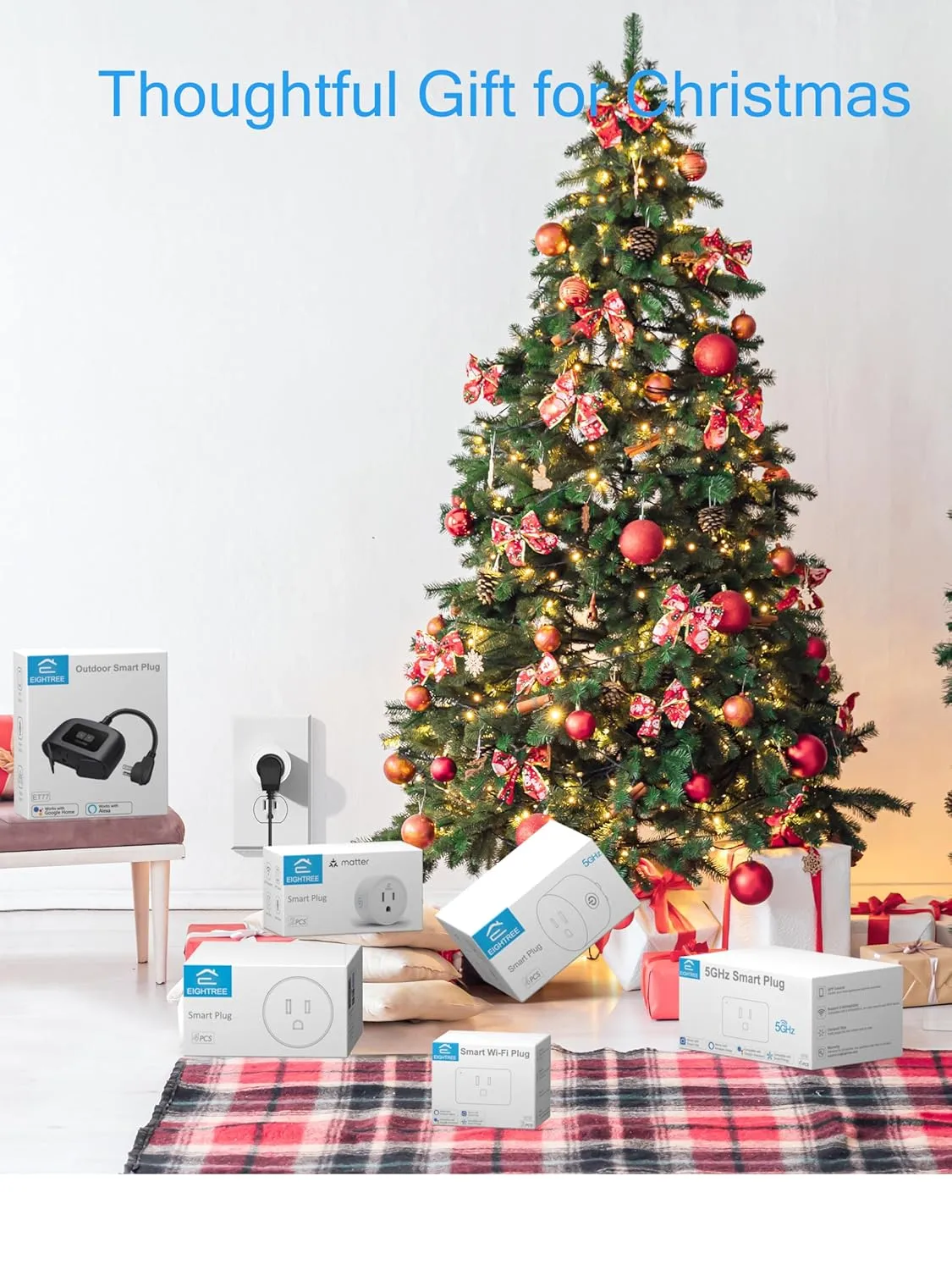 1768428591 861 EIGHTREE 15A Smart Plug Wi Fi Bluetooth Smart Outlet for