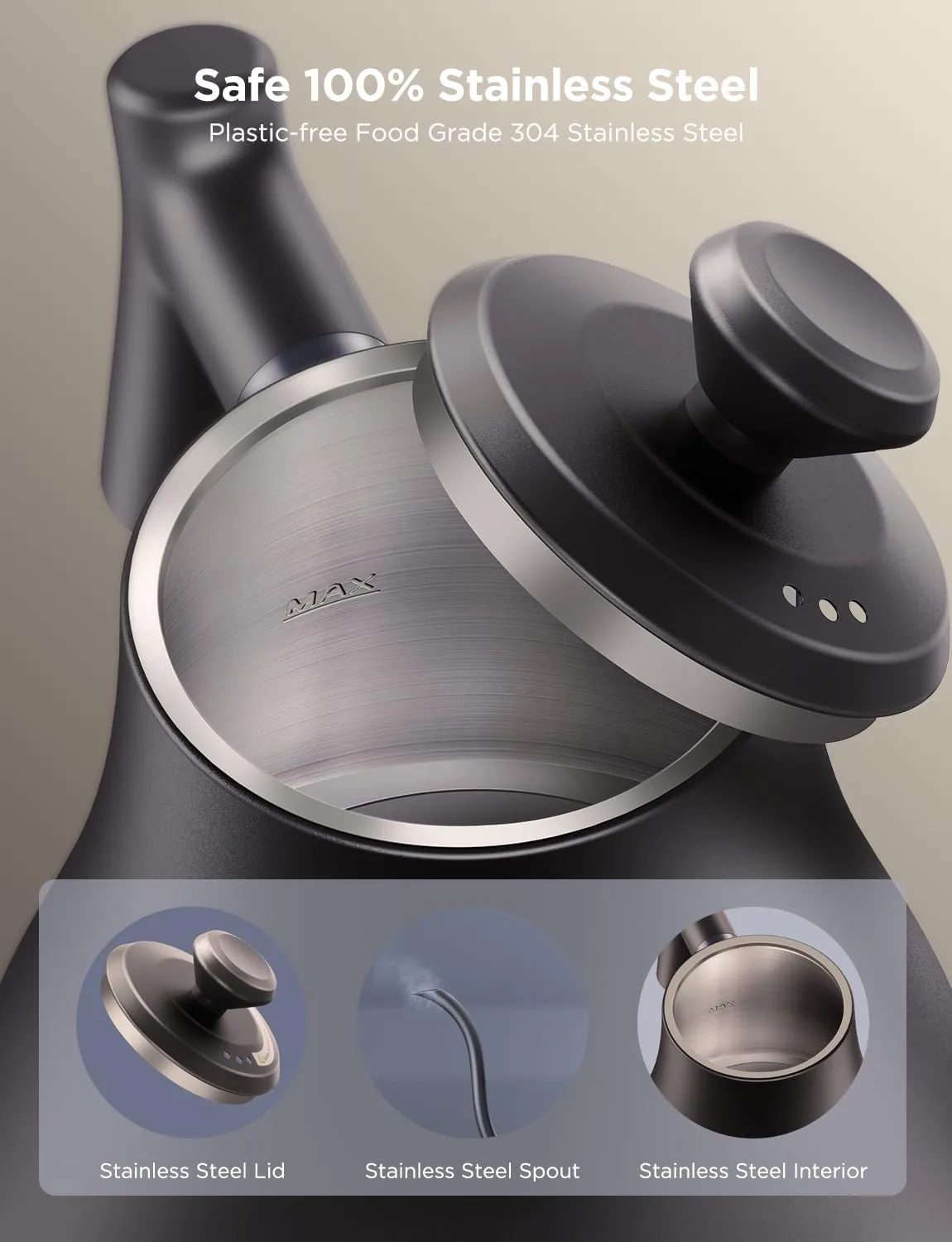 1768591783 10 Govee Smart Electric Kettle WiFi Variable Temperature Gooseneck Pour Over