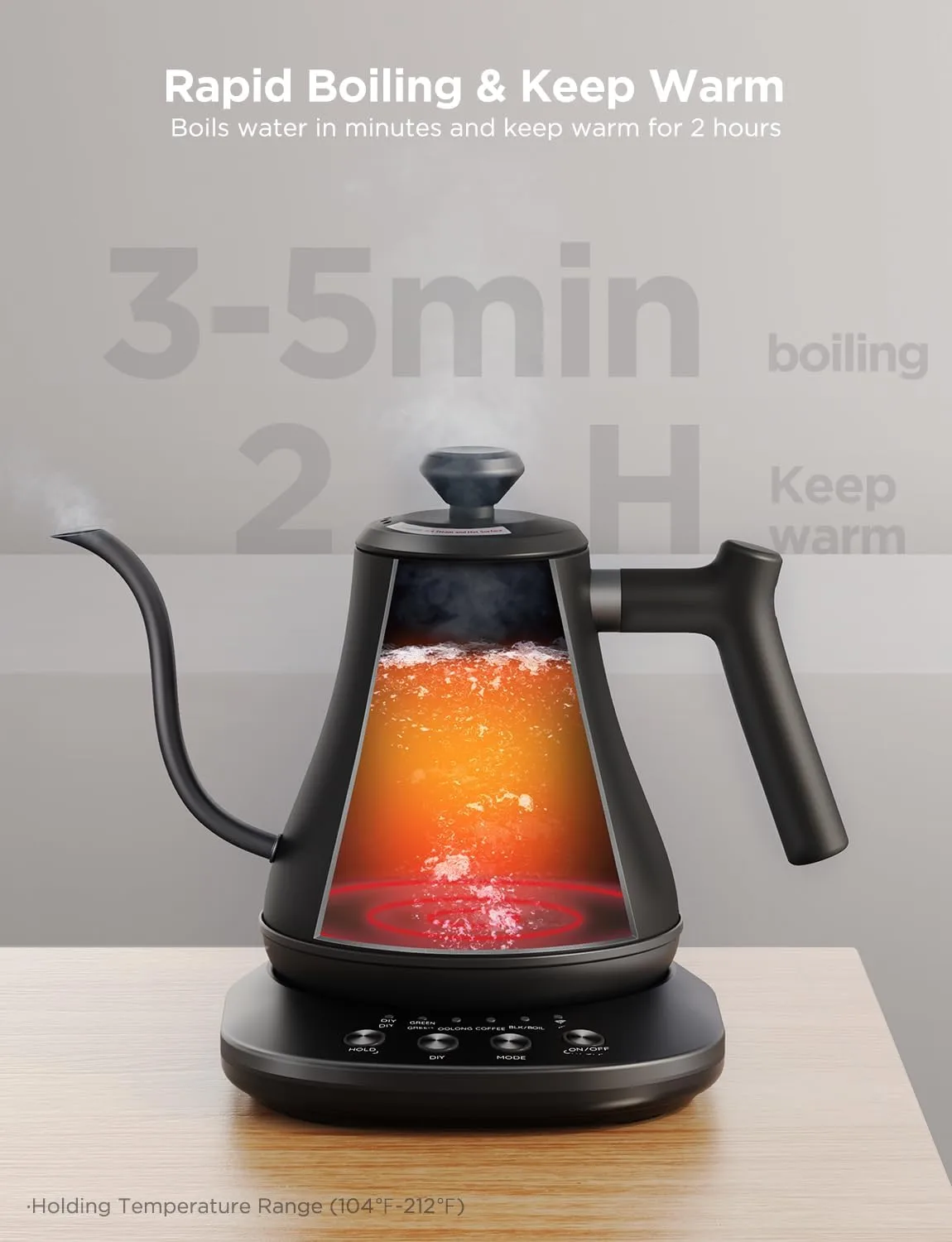 1768591783 895 Govee Smart Electric Kettle WiFi Variable Temperature Gooseneck Pour Over