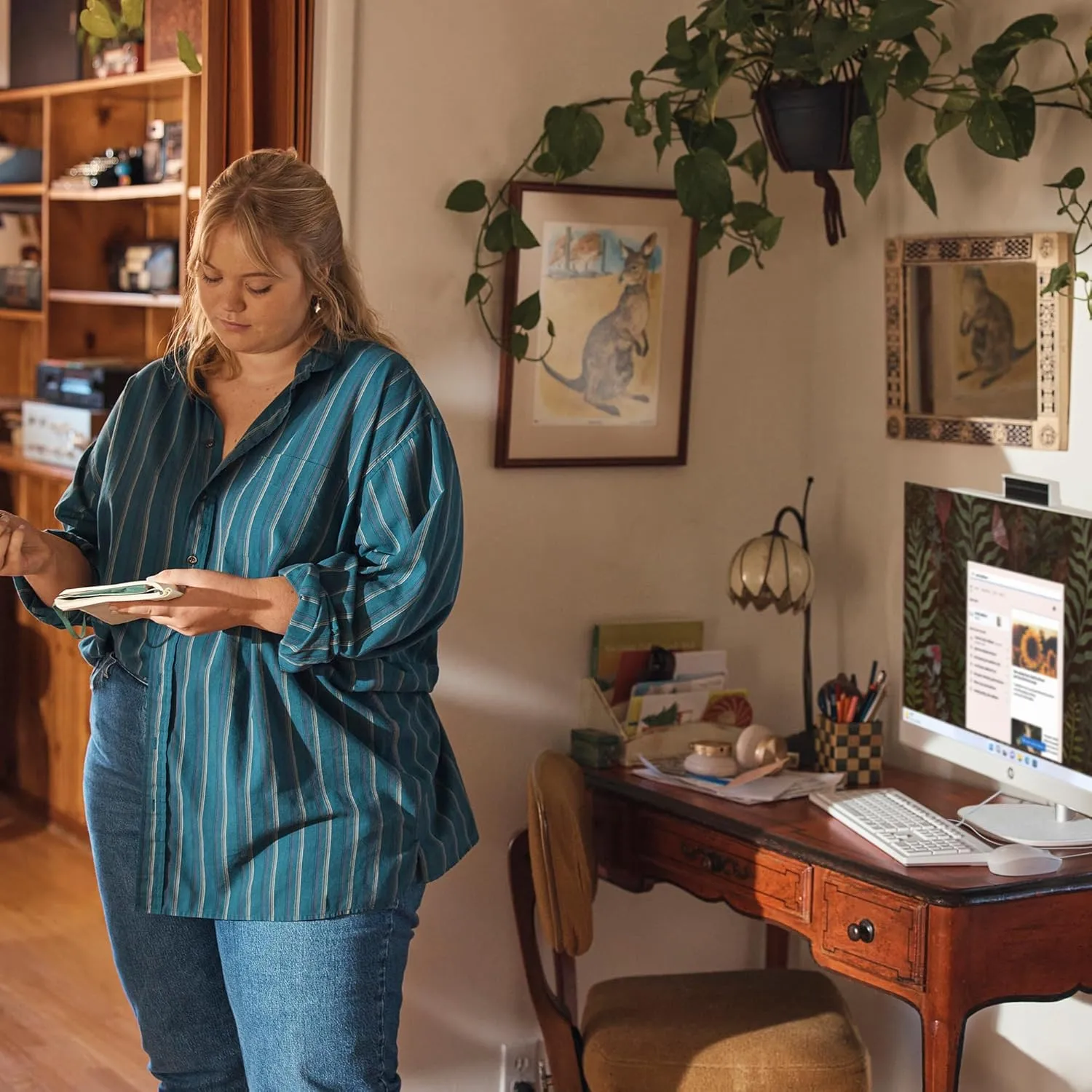 1768868044 817 HP 27 inch All in One Desktop PC FHD Display AMD Ryzen