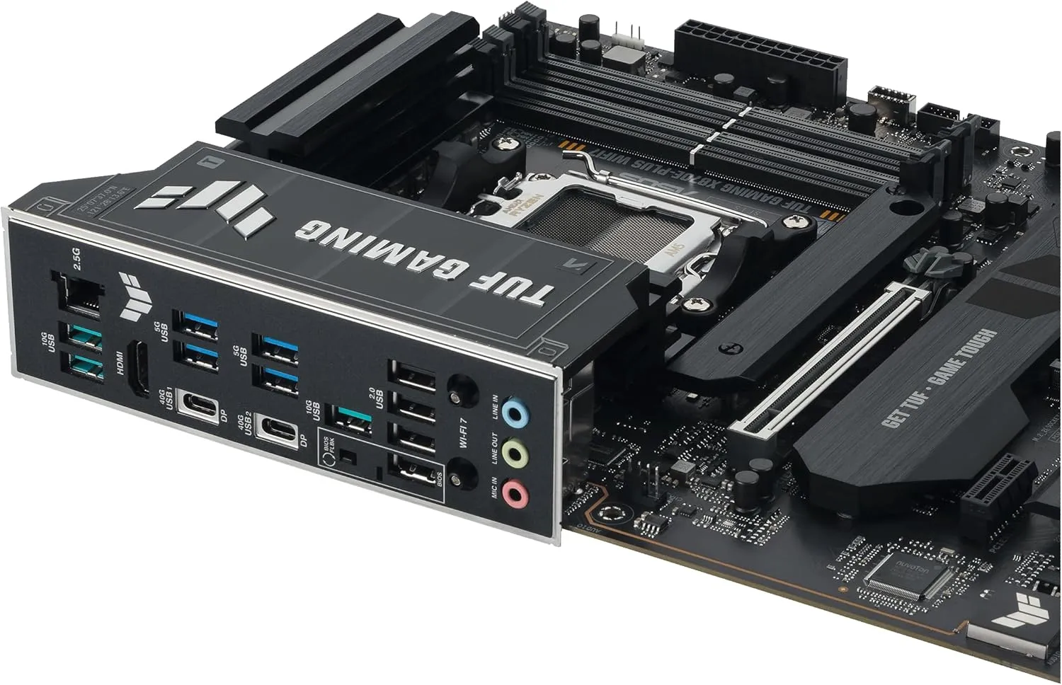 1769097880 855 ASUS TUF Gaming X870E PLUS WIFI7 AMD Motherboard 1621 Power Stages