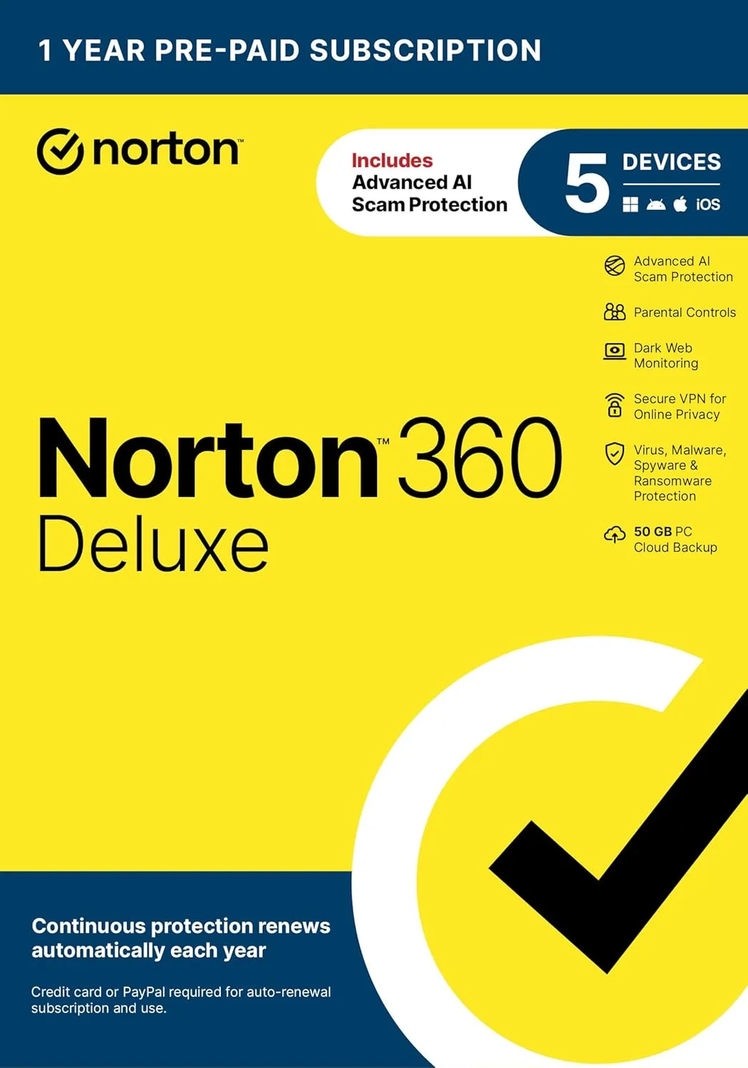 1769146615 785 Norton 360 Deluxe 2026 Ready Antivirus software for 5 Devices