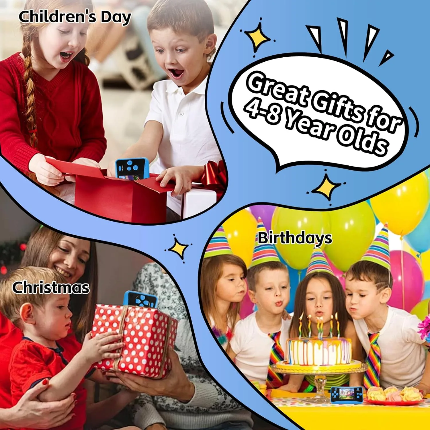 1769344199 590 Handheld Game for Kids Ages 4 10 2025 Upgraded 142 Classic