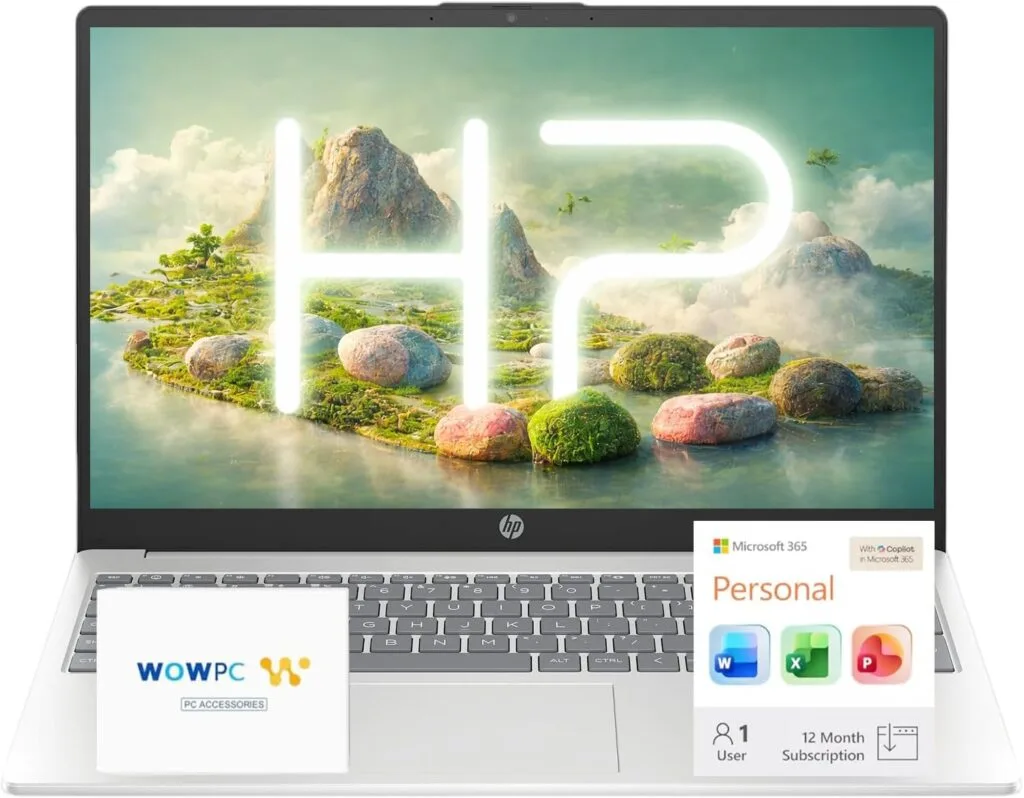 HP 15.6″ Business Laptop Computer with Microsoft 365 • 2026 Edition • Copilot AI • Intel 4-Core N100 CPU • 1.1TB Storage (1TB OneDrive + 128GB UFS) • 16GB RAM • Windows 11 • w/o Mouse HP 15.6″ Business Laptop Computer with Microsoft 365 • 2026 Edition • Copilot AI • Intel 4-Core N100 CPU • 1.1TB Storage (1TB OneDrive + 128GB UFS) • 16GB RAM • Windows 11 • w/o Mouse