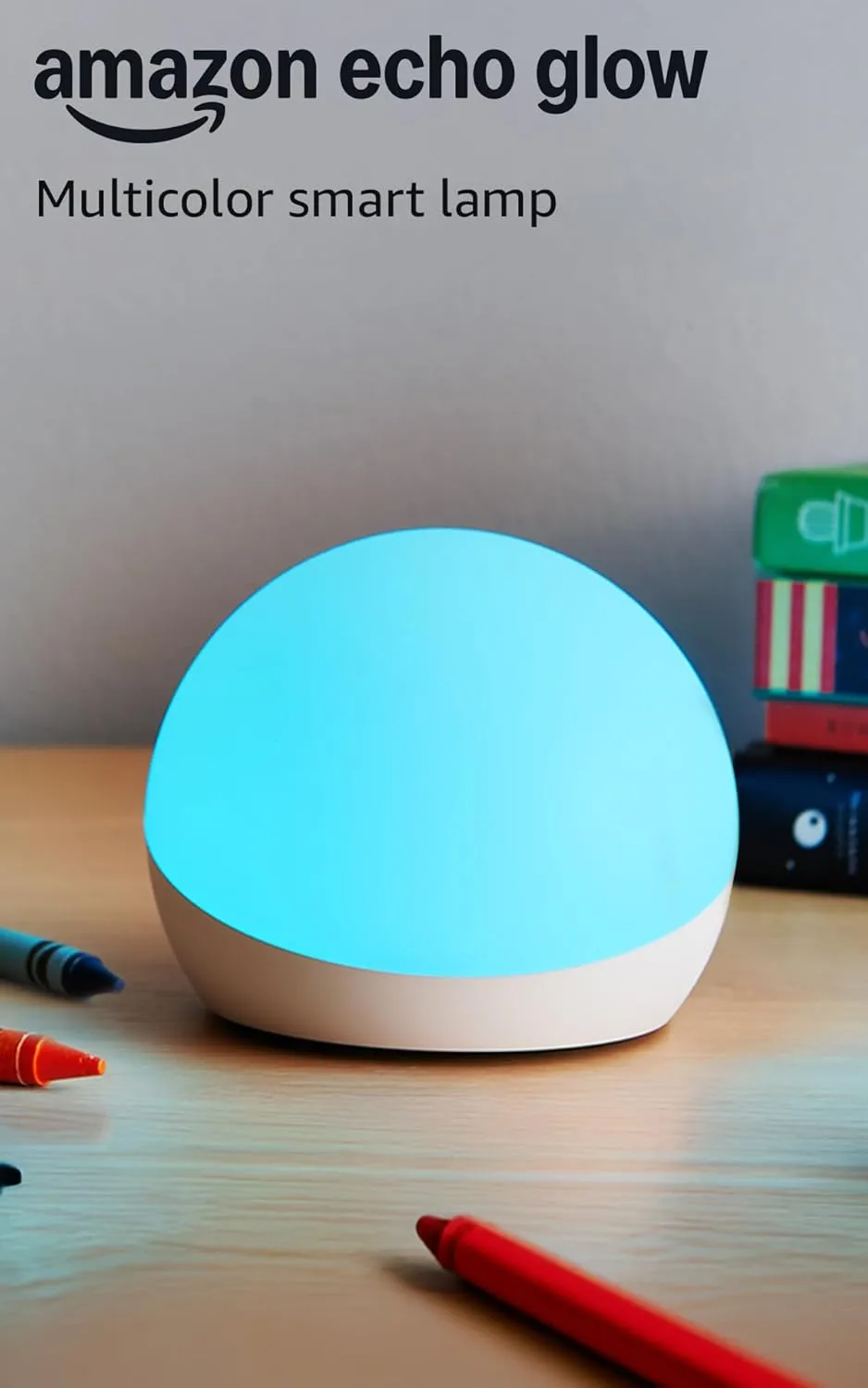 Echo Glow Multicolor smart lamp Works with Alexa