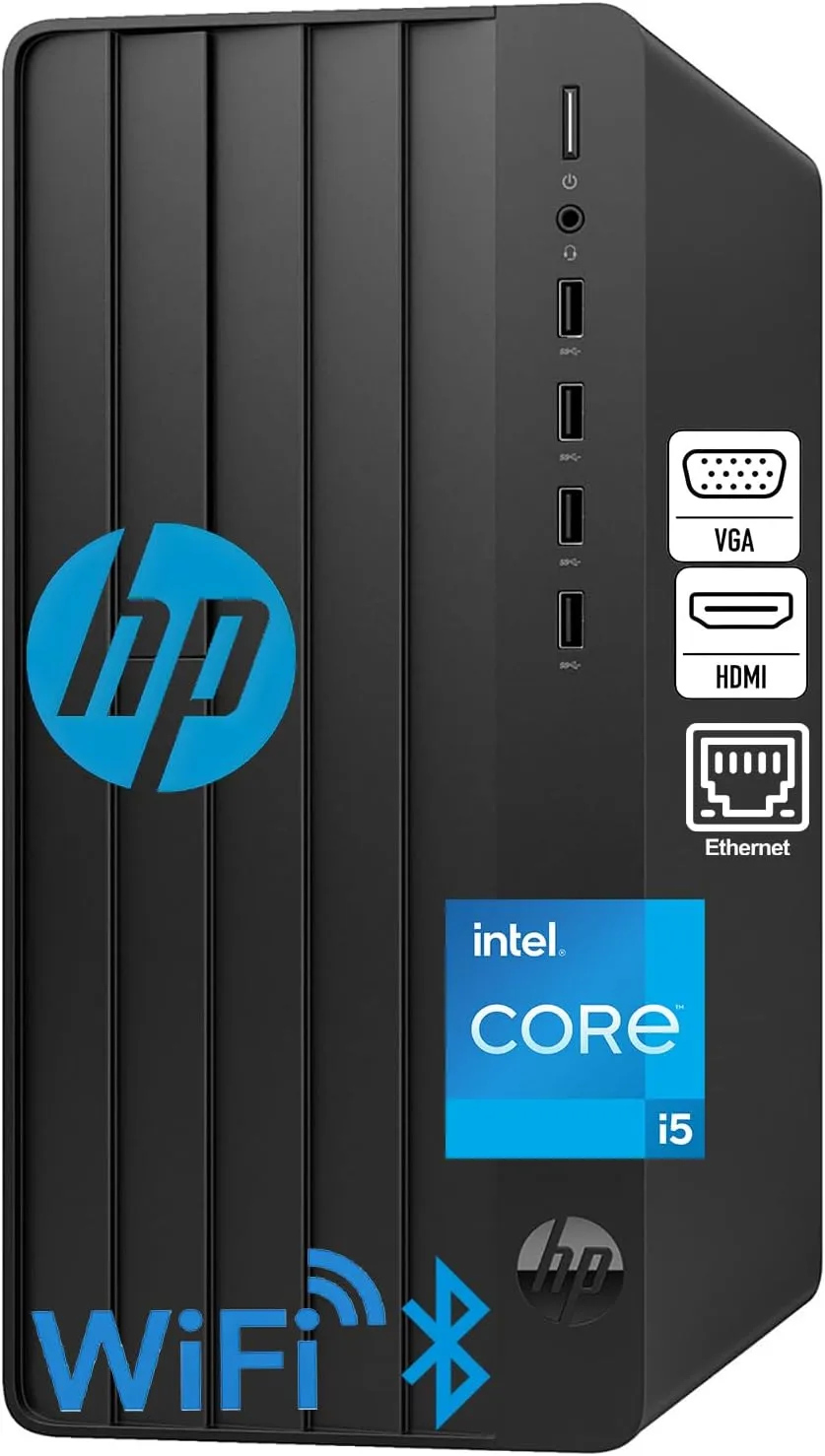 HP Desktop Computers Tower PC for Home and Business Intel