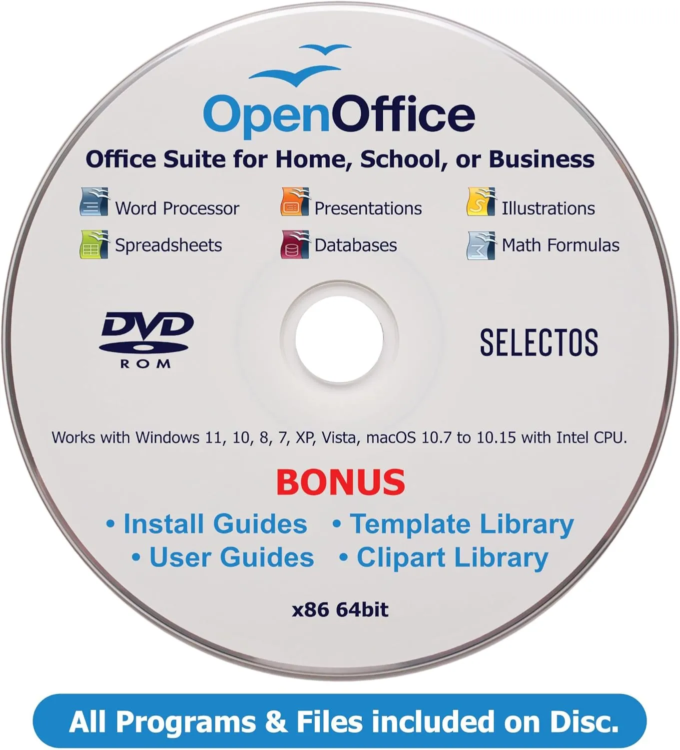 Office Suite Newest 2026 on DVD Great Alternative to MS