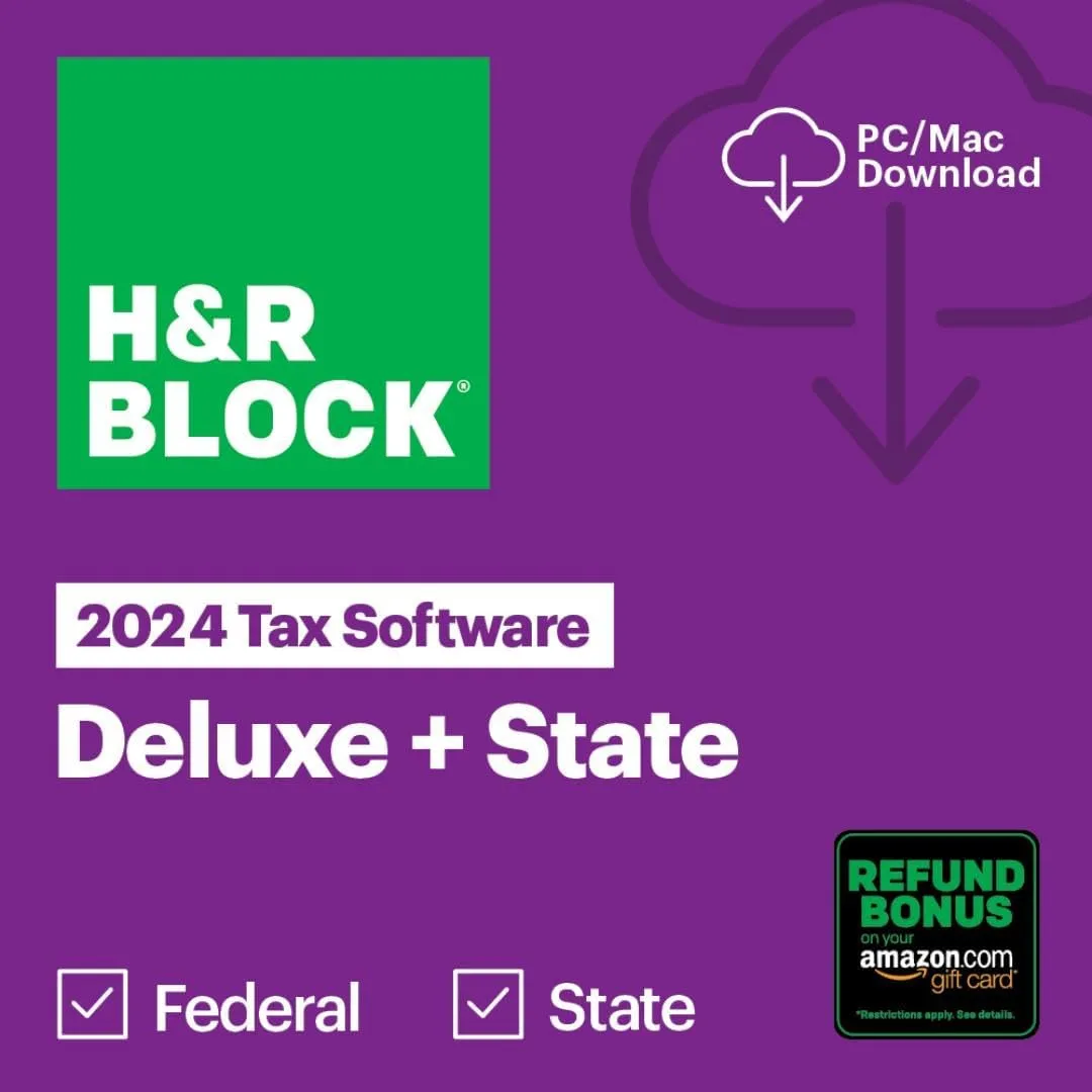Old Version HR Block Tax Software Deluxe State 2024