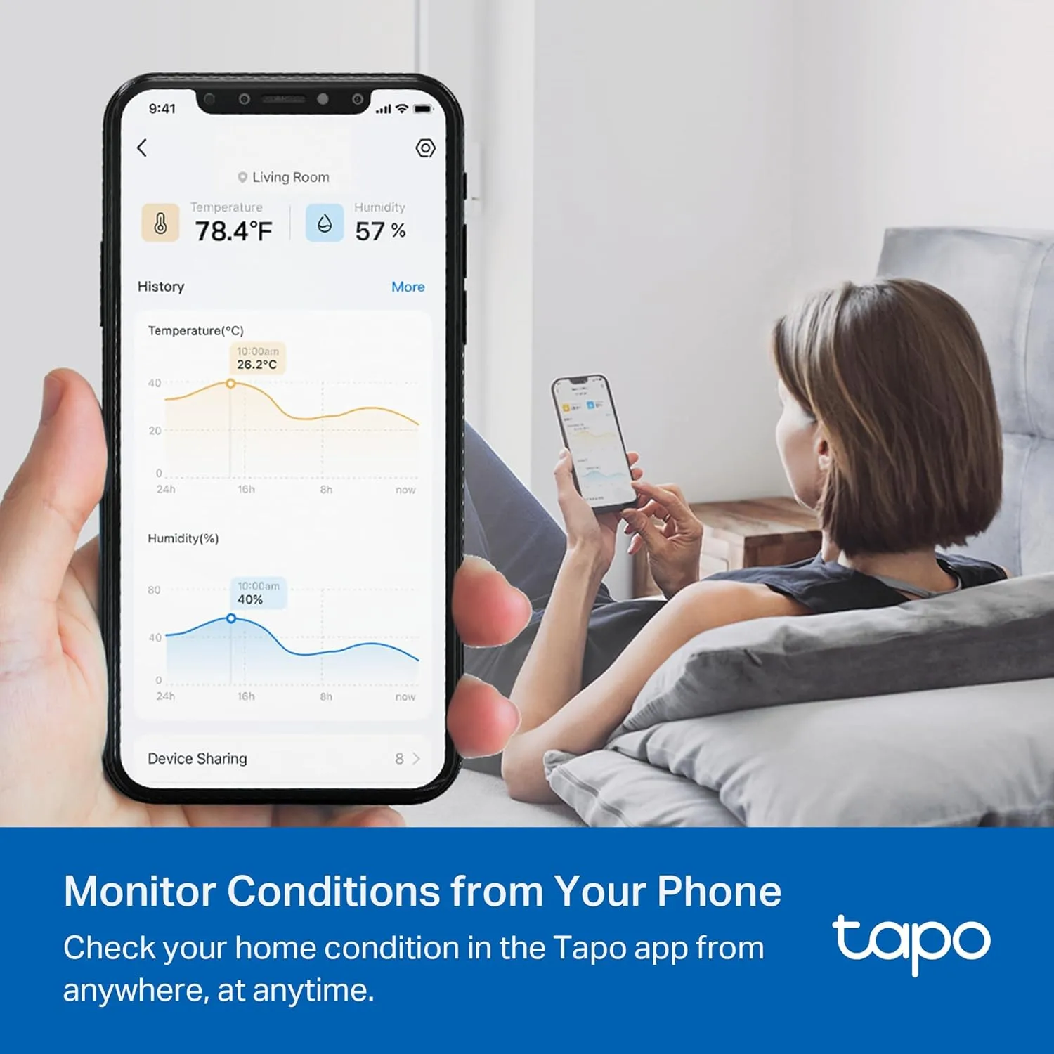 1770972060 249 Tapo Smart Temperature and Humidity Monitor 27 E Ink Display Swiss Made