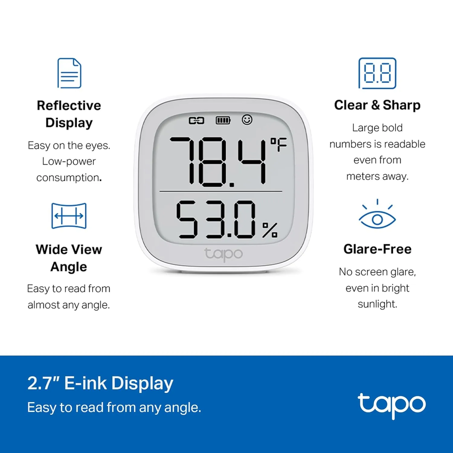 1770972060 643 Tapo Smart Temperature and Humidity Monitor 27 E Ink Display Swiss Made