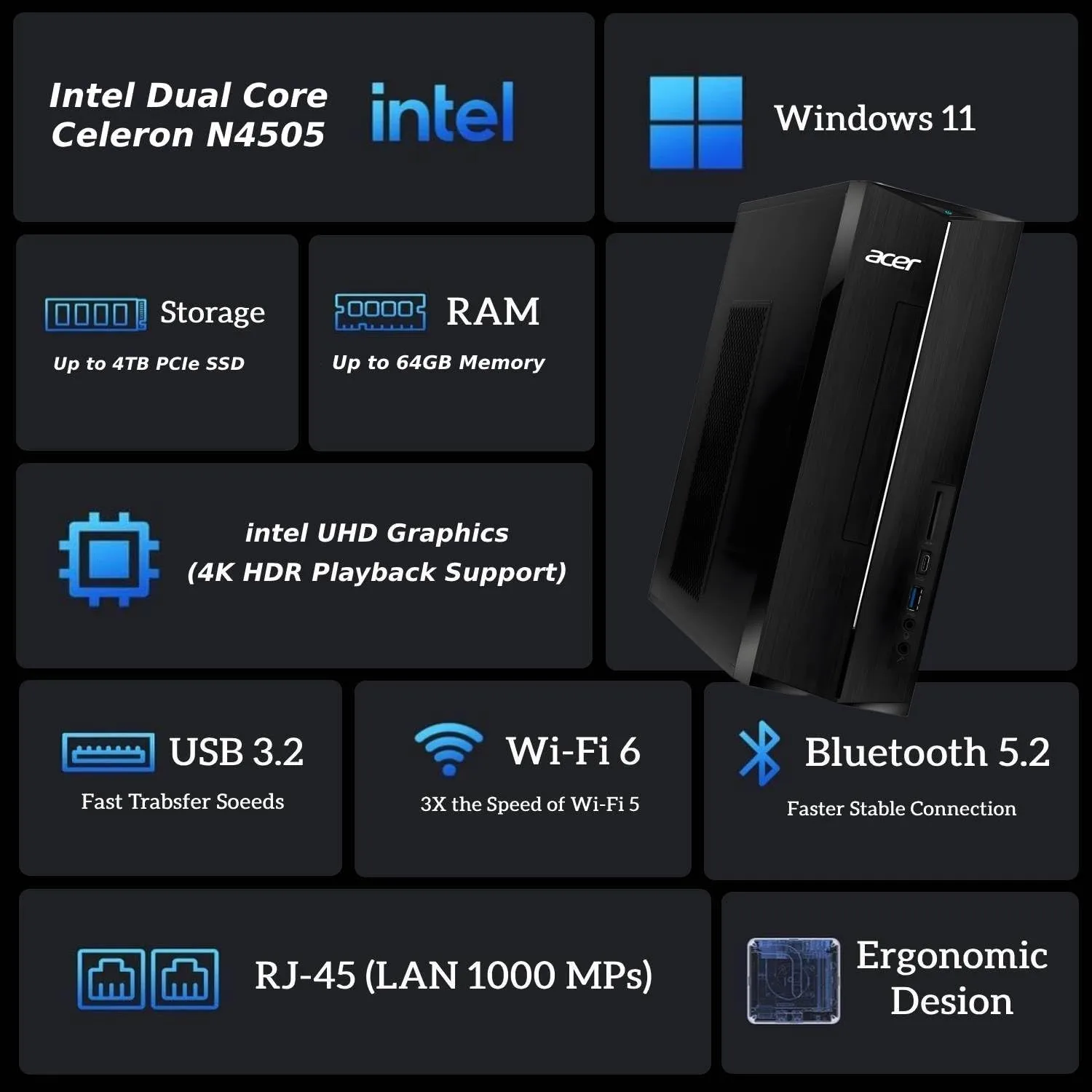 1771017564 893 acer 2025 Aspire Desktop 8GB RAM 512GB PCIe SSD