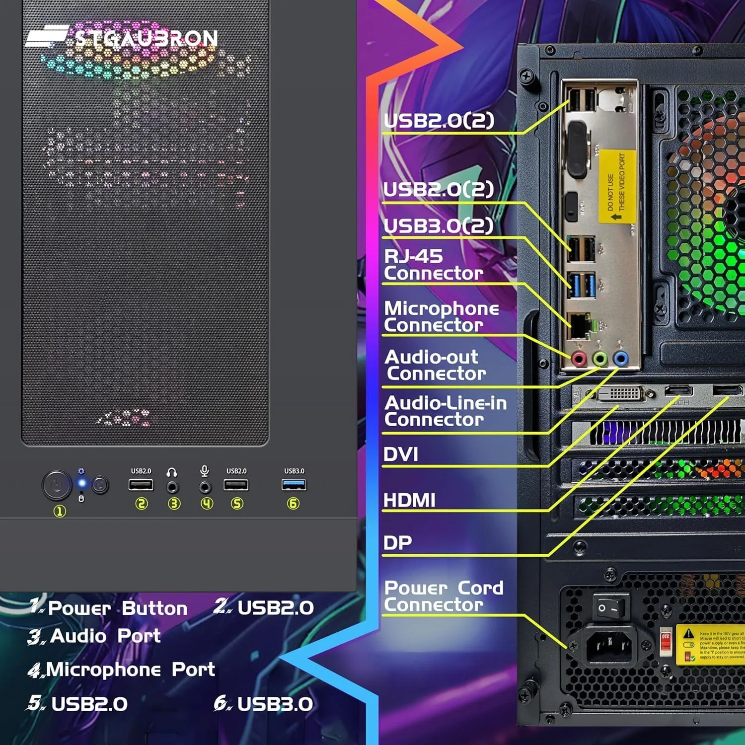 1771143345 706 STGAubron Gaming PC Computer Desktop Intel Core i5 up to