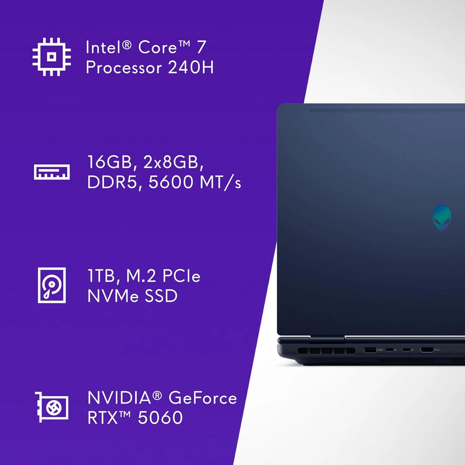 1771230549 594 Alienware 16 Aurora Laptop AC16250 16 inch 1610 WQXGA Display Intel Core