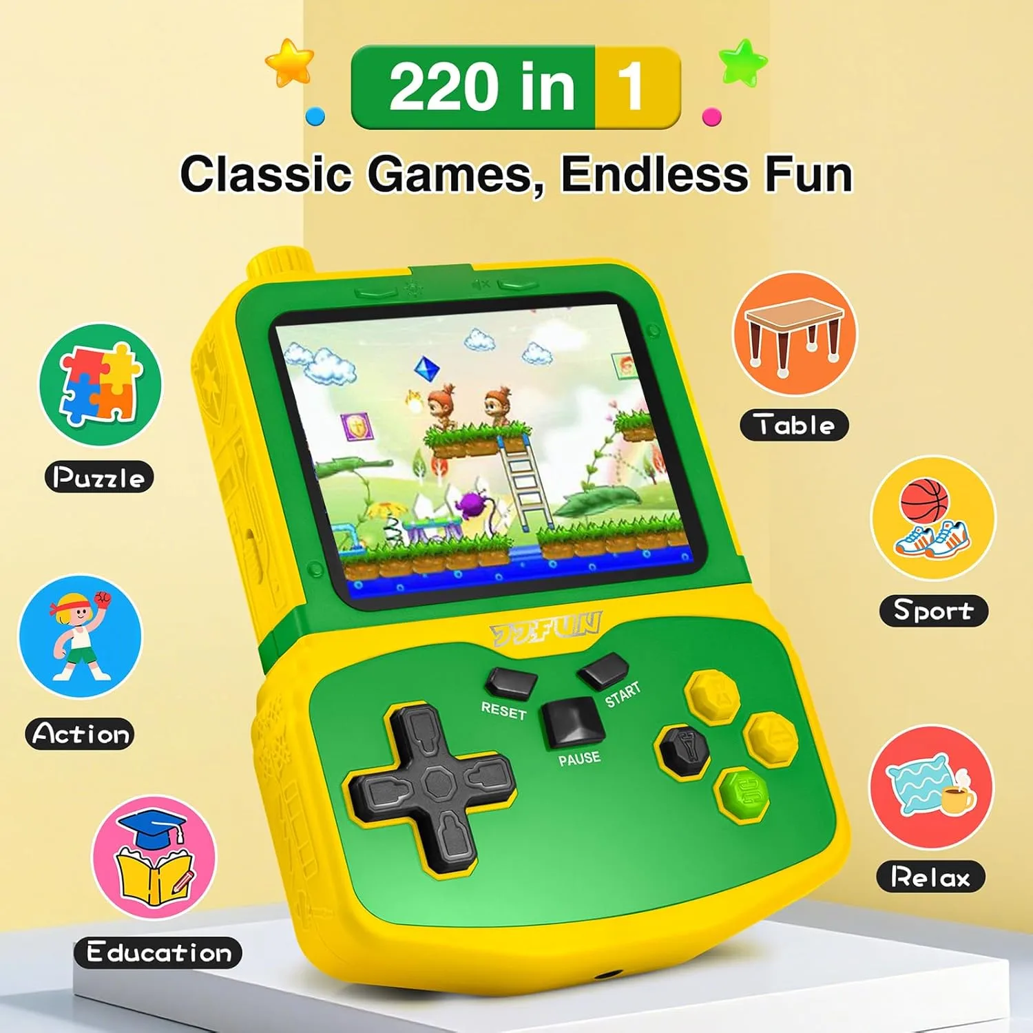 1771261330 887 Kids Handheld Video Game Player 220 Preloaded Classic Games Portable