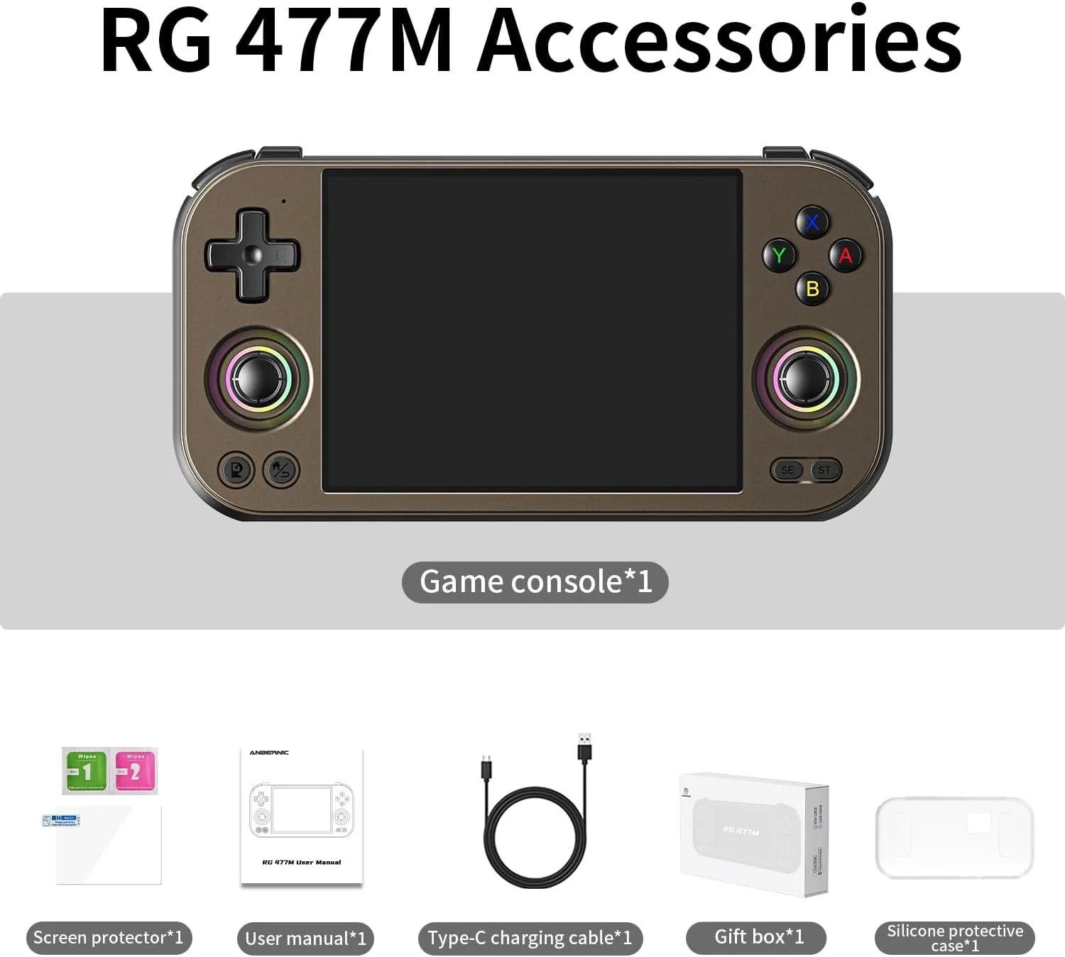 1771350446 58 RG477M Retro Handheld Game Console Aluminum Alloy CNC Dimensity