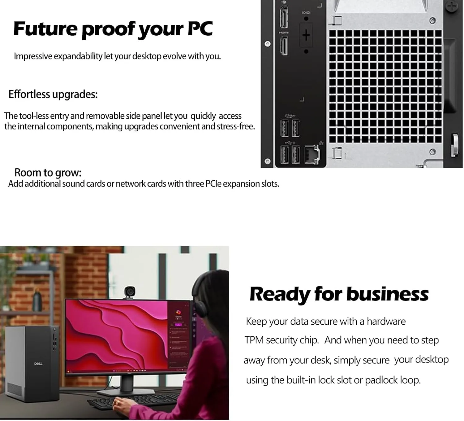 1771390344 255 Dell Tower PC Ect1250 Desktop Computers for Home Business