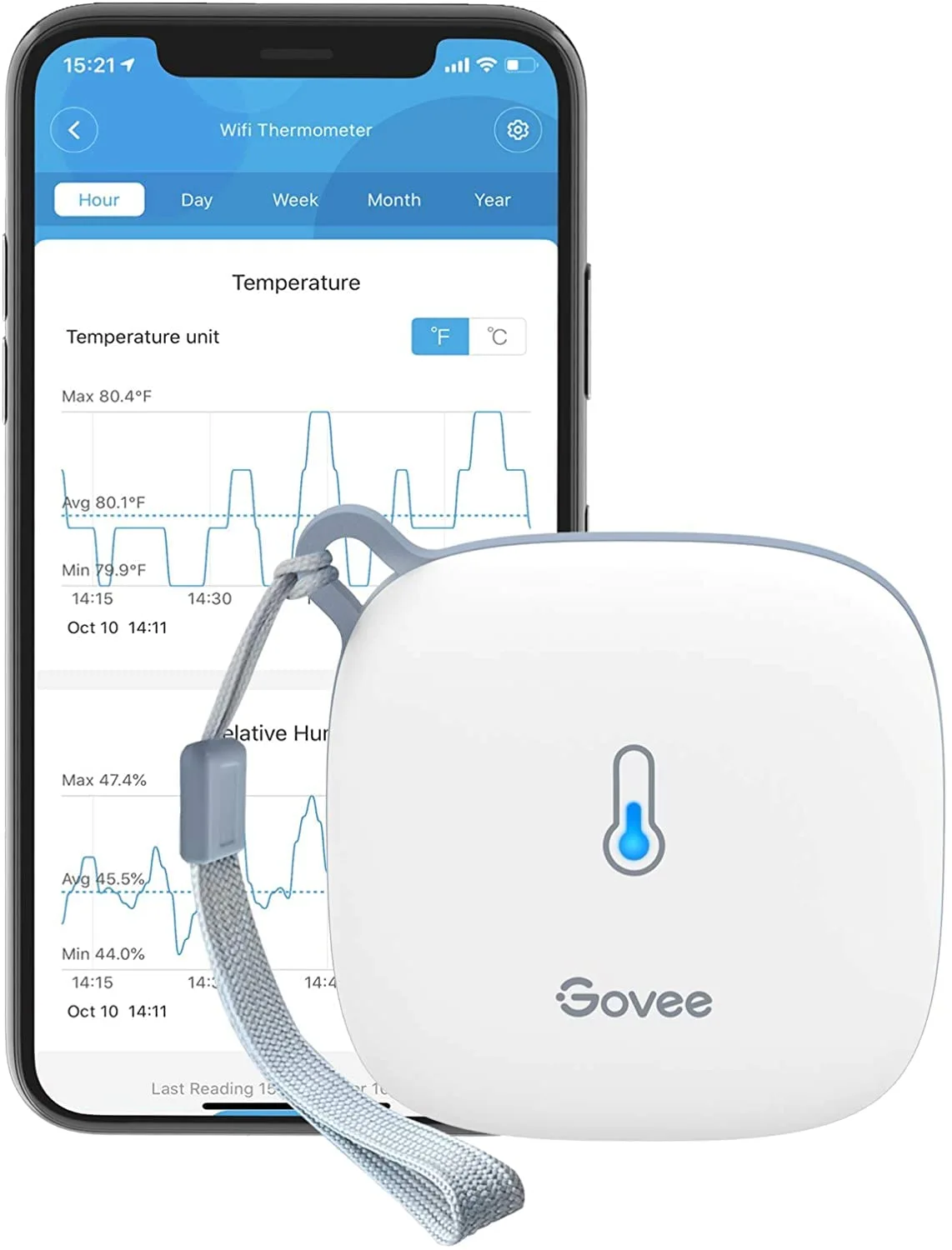 1771592821 184 Govee Smart Thermometer Hygrometer WiFi Humidity Temperature Sensor with App