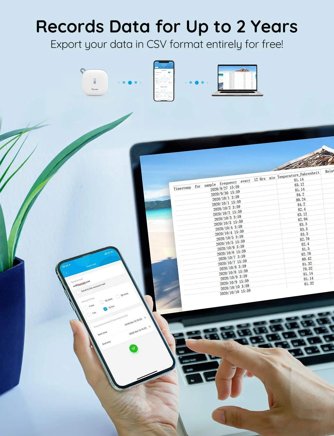 1771592821 619 Govee Smart Thermometer Hygrometer WiFi Humidity Temperature Sensor with App