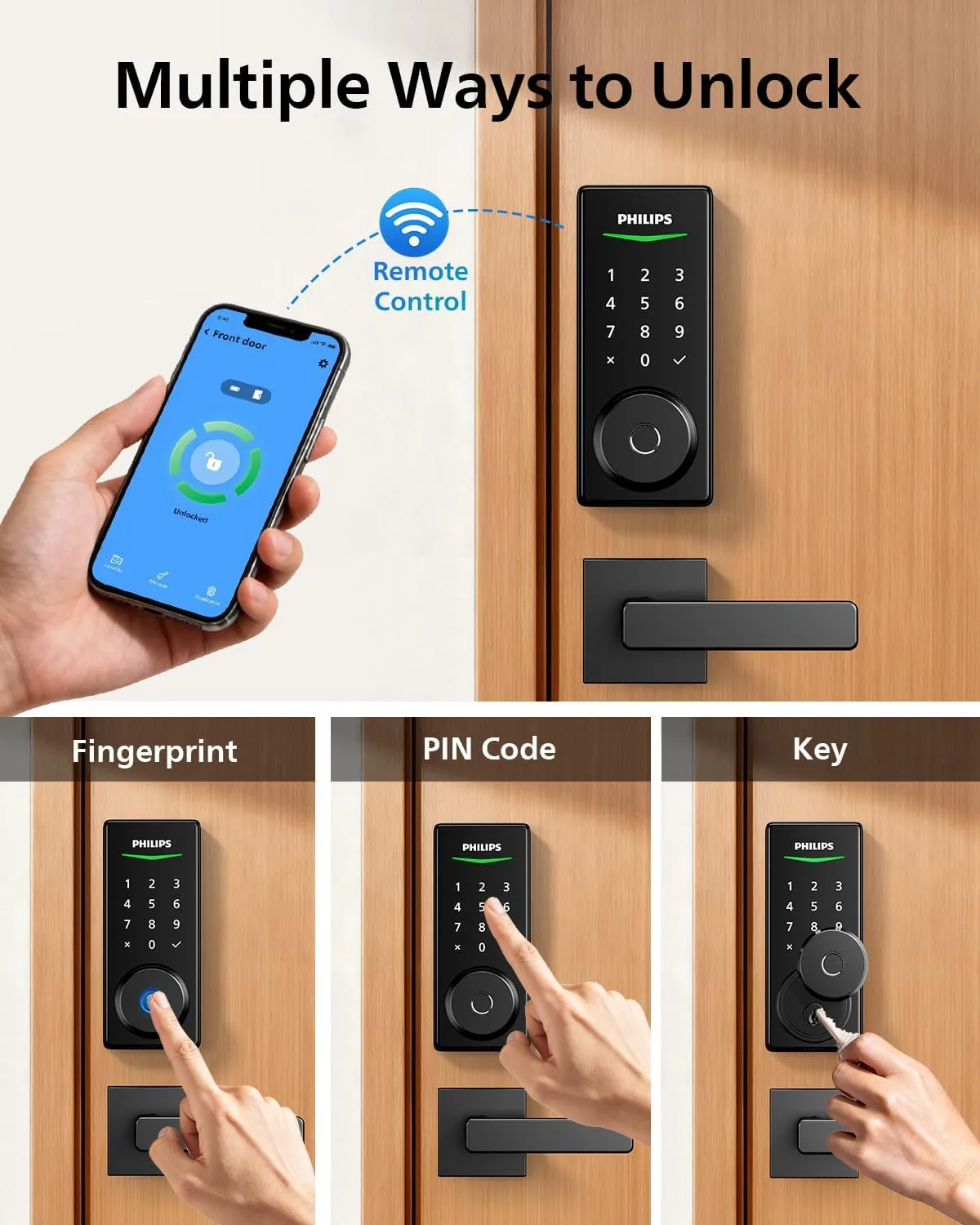1771680289 559 Philips Built in WiFi Smart Lock Keyless Entry Door Lock with