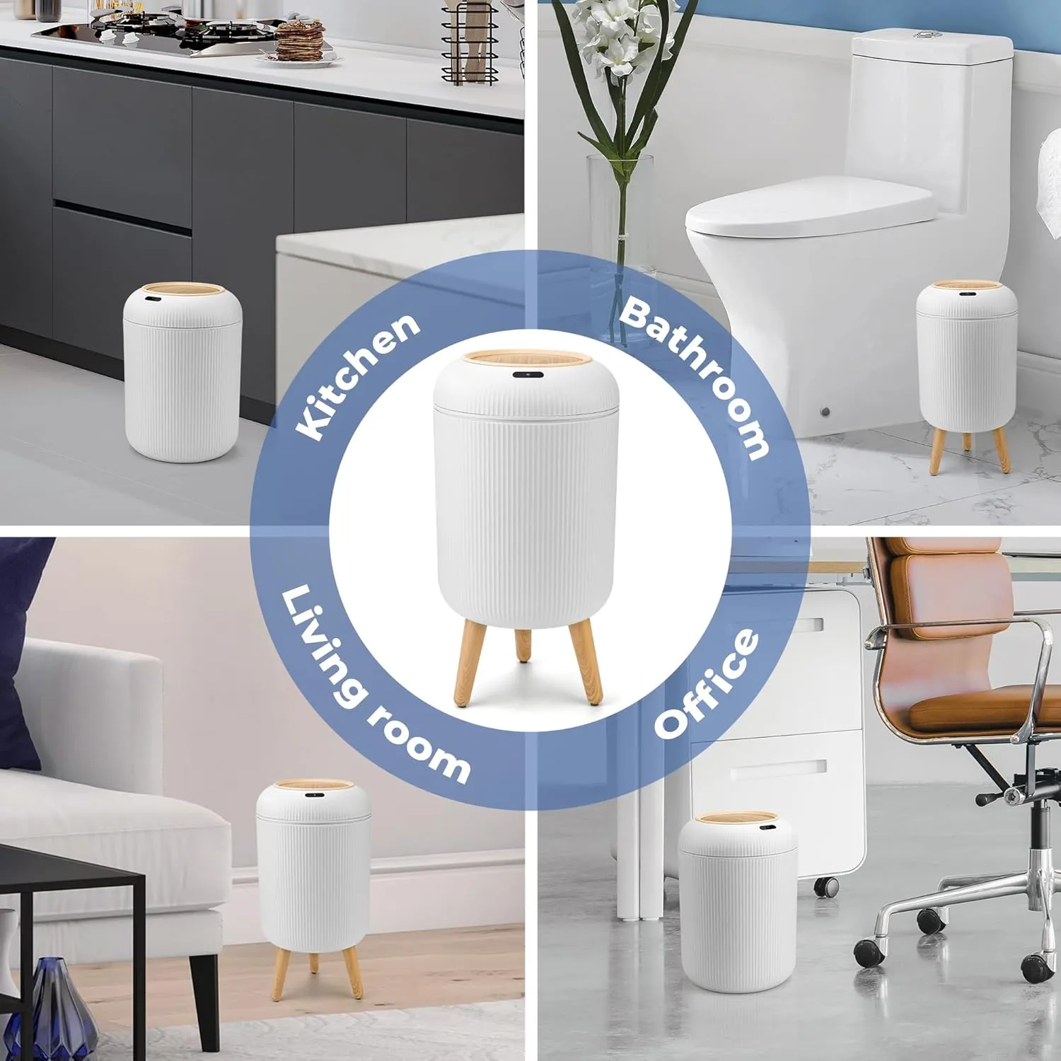 1771767543 693 Pukomc Smart Sensor Wastebasket Convenient and Hygienic Easy to Use