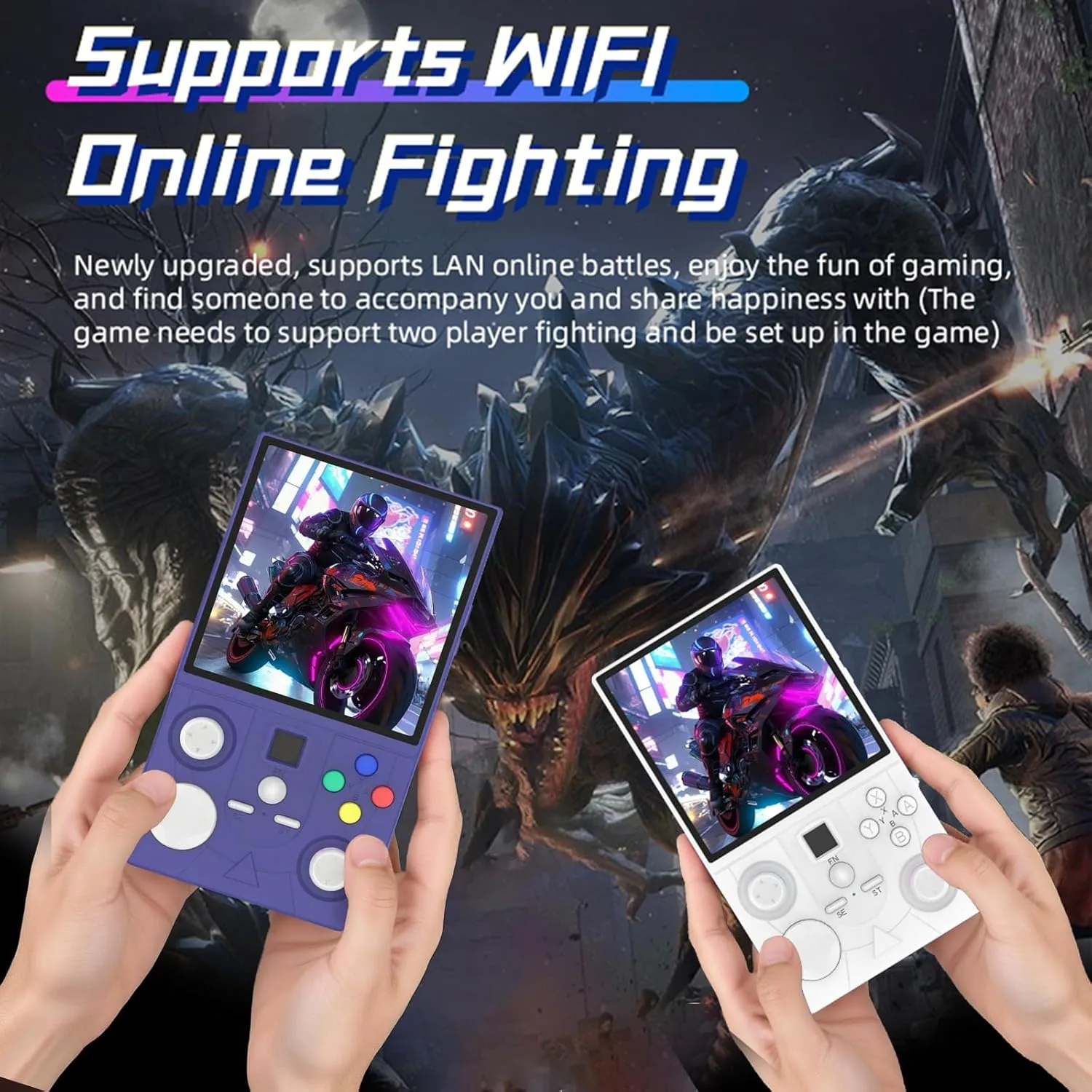 1771824490 836 DC40V Retro Handheld Game Console 40 Inch IPS Screen Open