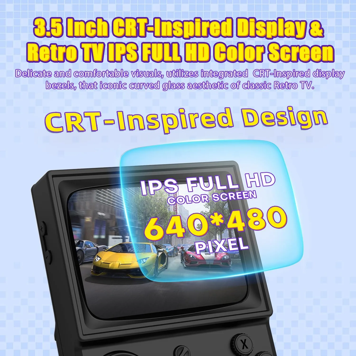 1771895073 105 R36T Retro Gaming Console 35 IPS Screen CRT Inspired Handheld Game