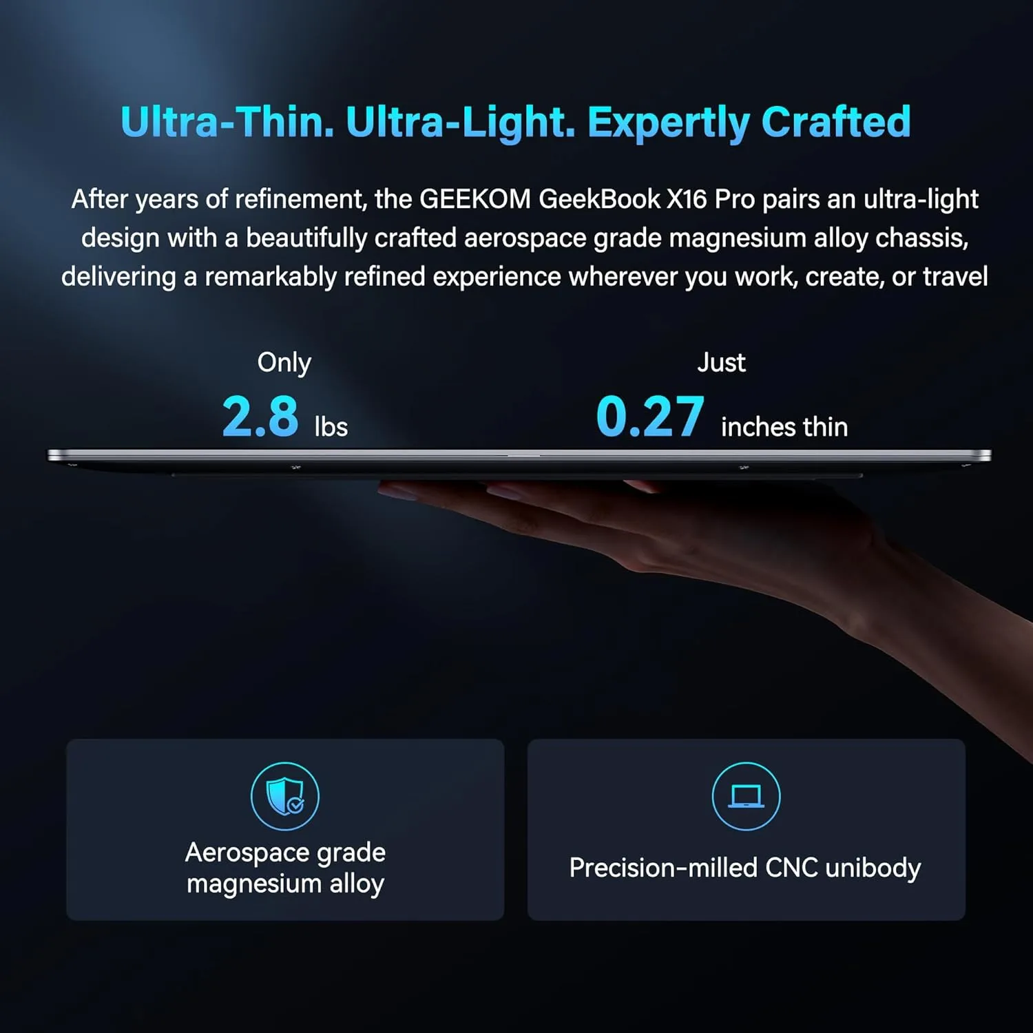 1772067453 236 GEEKOM GeekBook X16 Pro 28 lbs Laptop 16 IPS 25K
