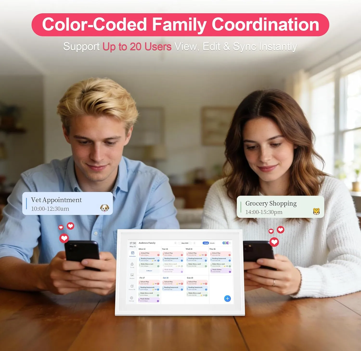 1772129404 665 101 Smart Digital Calendar Interactive Touch Screen HD Display