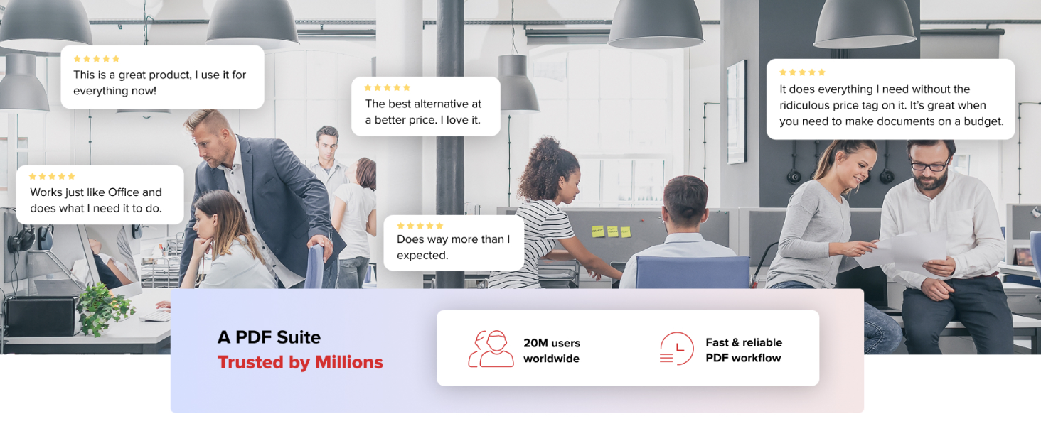 A PDF Suite Trusted by Millions