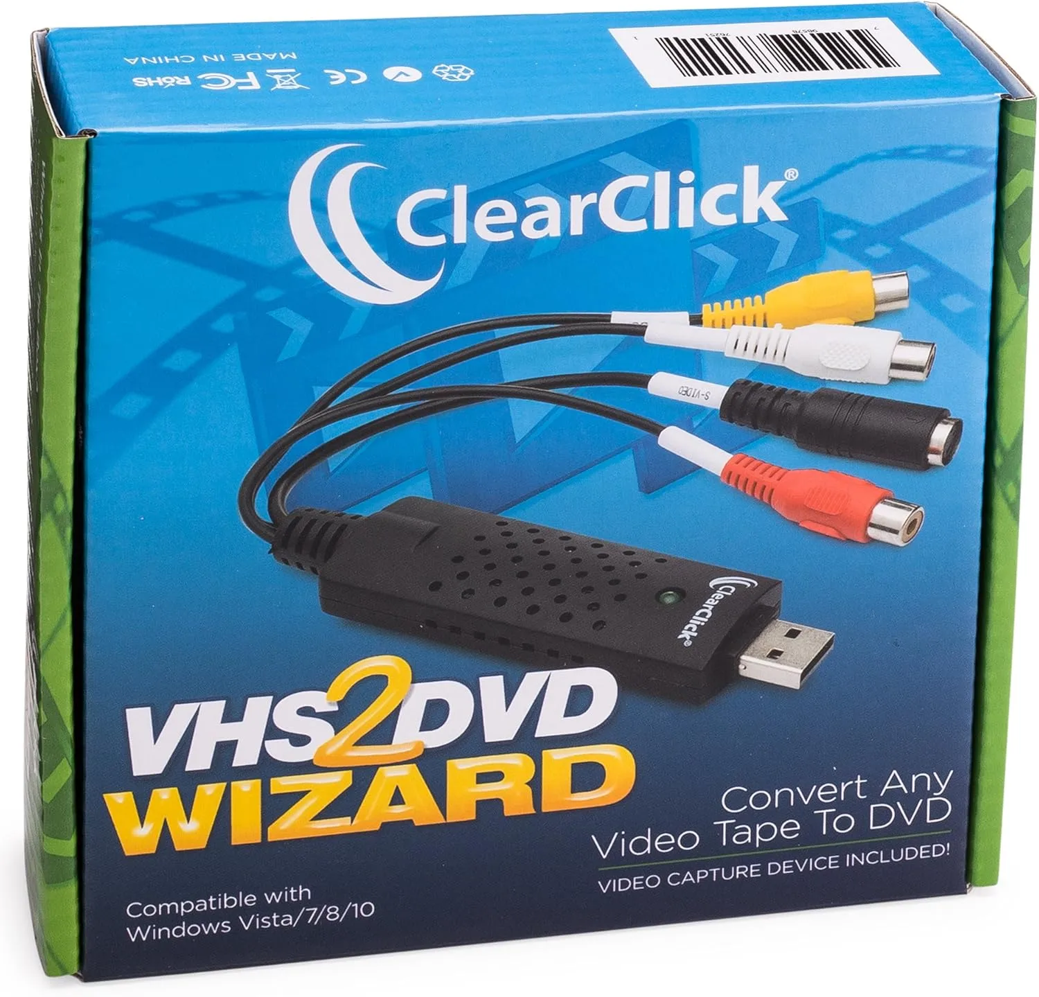 ClearClick VHS To DVD Wizard with USB Video Grabber