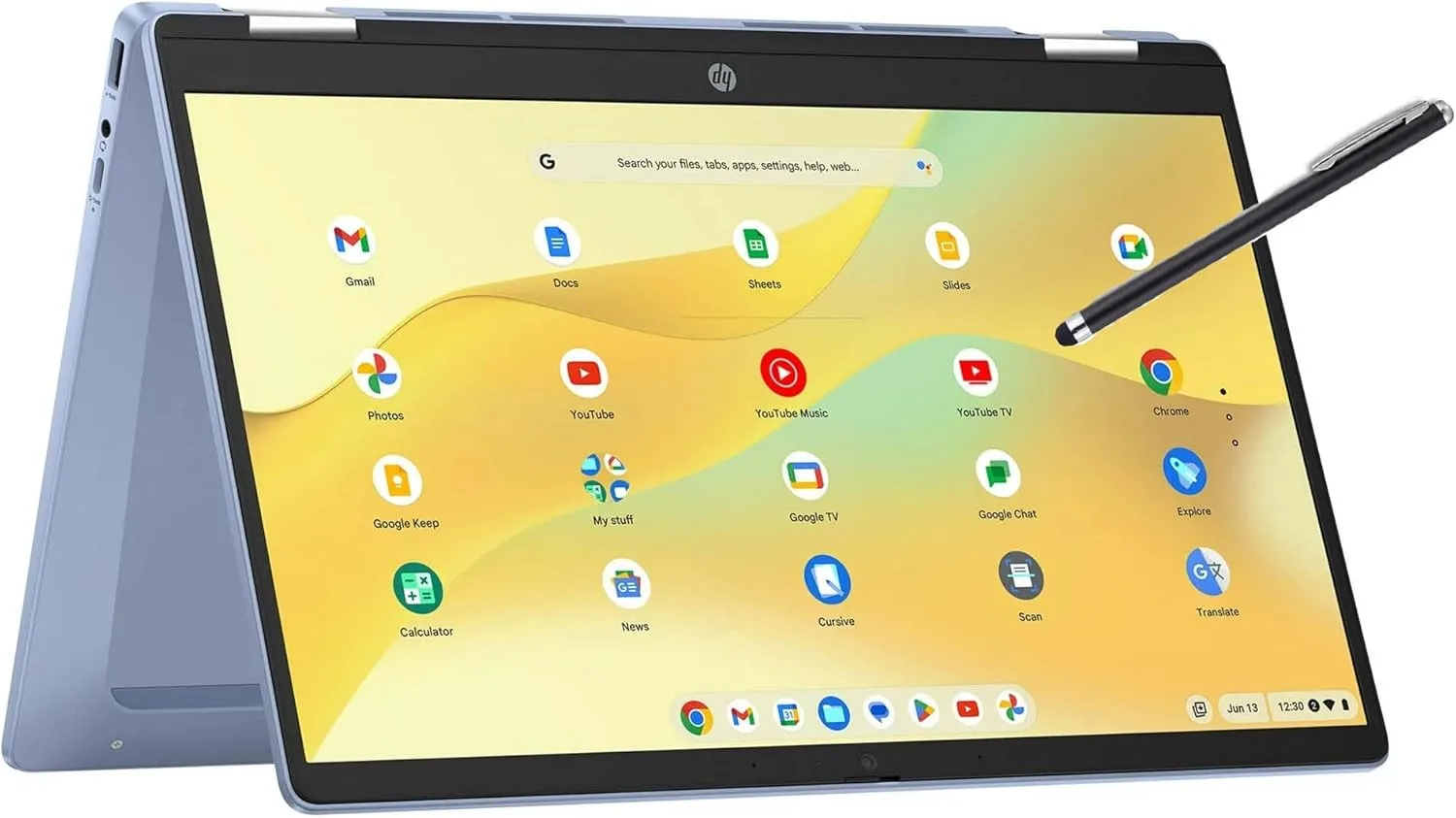 HP Convertible 2 in 1 Chromebook in Blue 14 Touch FHD Intel