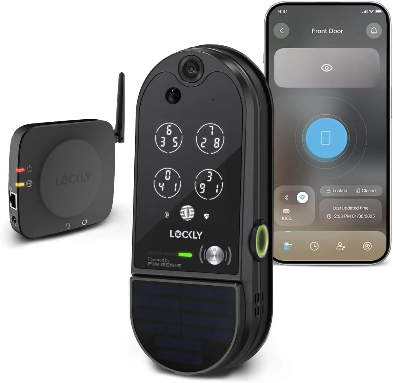 Lockly Vision Elite Video Smart Lock with Camera Smart Wi Fi