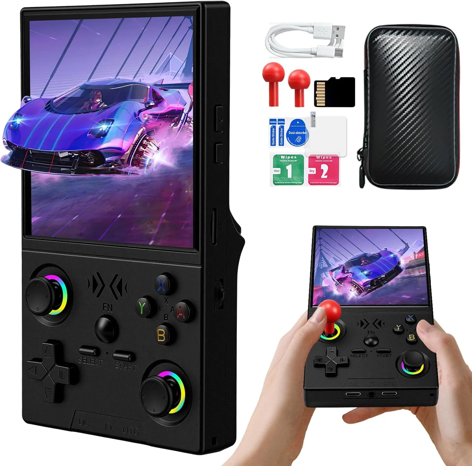 XF40V Retro Handheld Game Console Retro Gaming Console 40 IPS