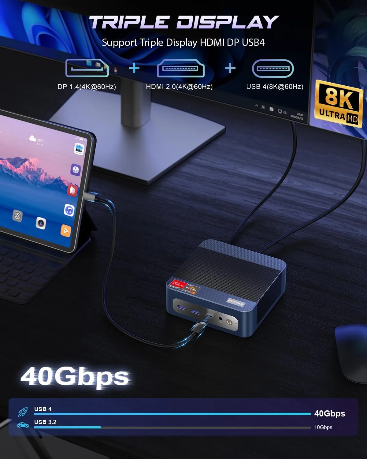 1772352927 358 BOSGAME P3 Mix Mini PC Ryzen 7640HS up to 50