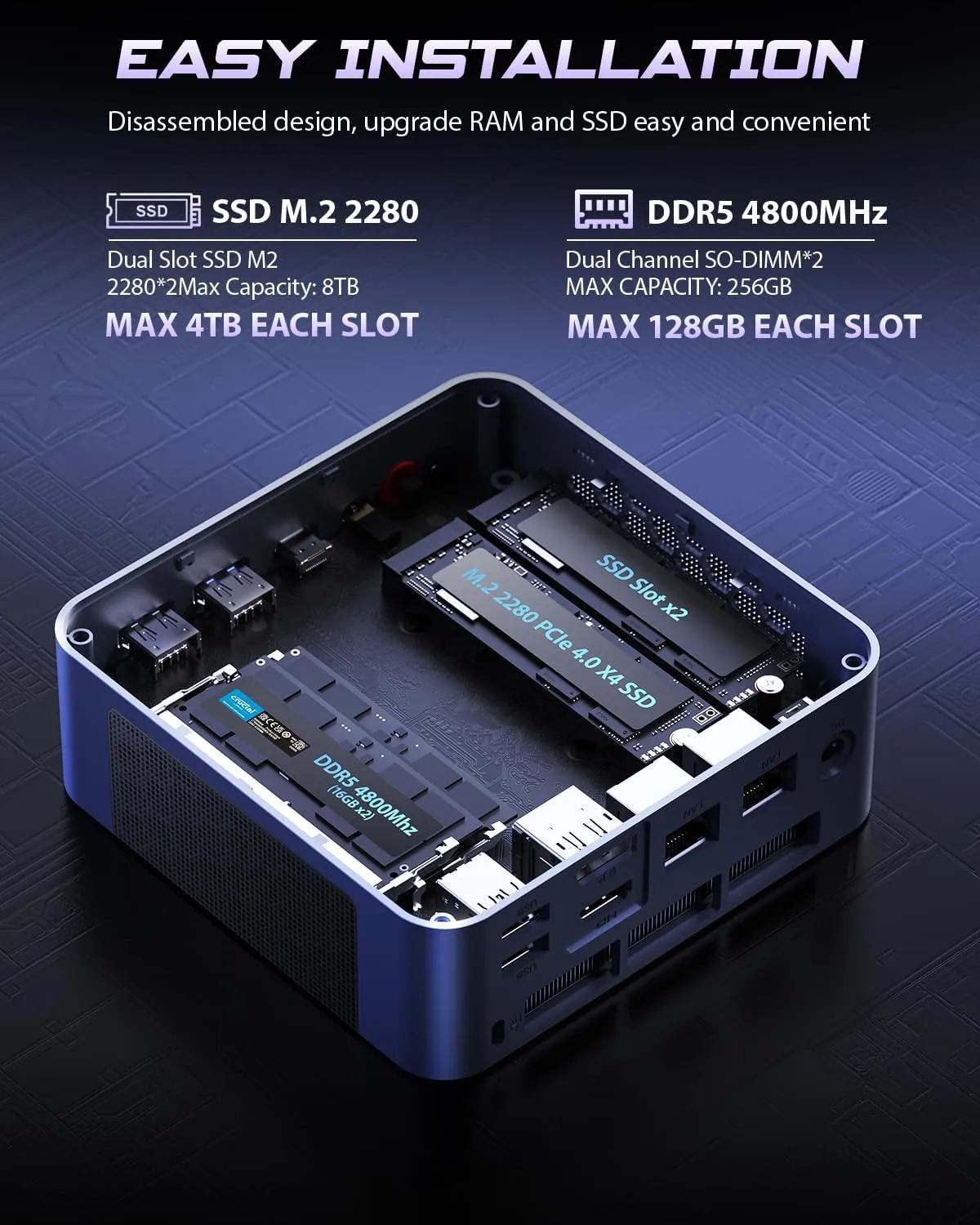 1772352927 857 BOSGAME P3 Mix Mini PC Ryzen 7640HS up to 50