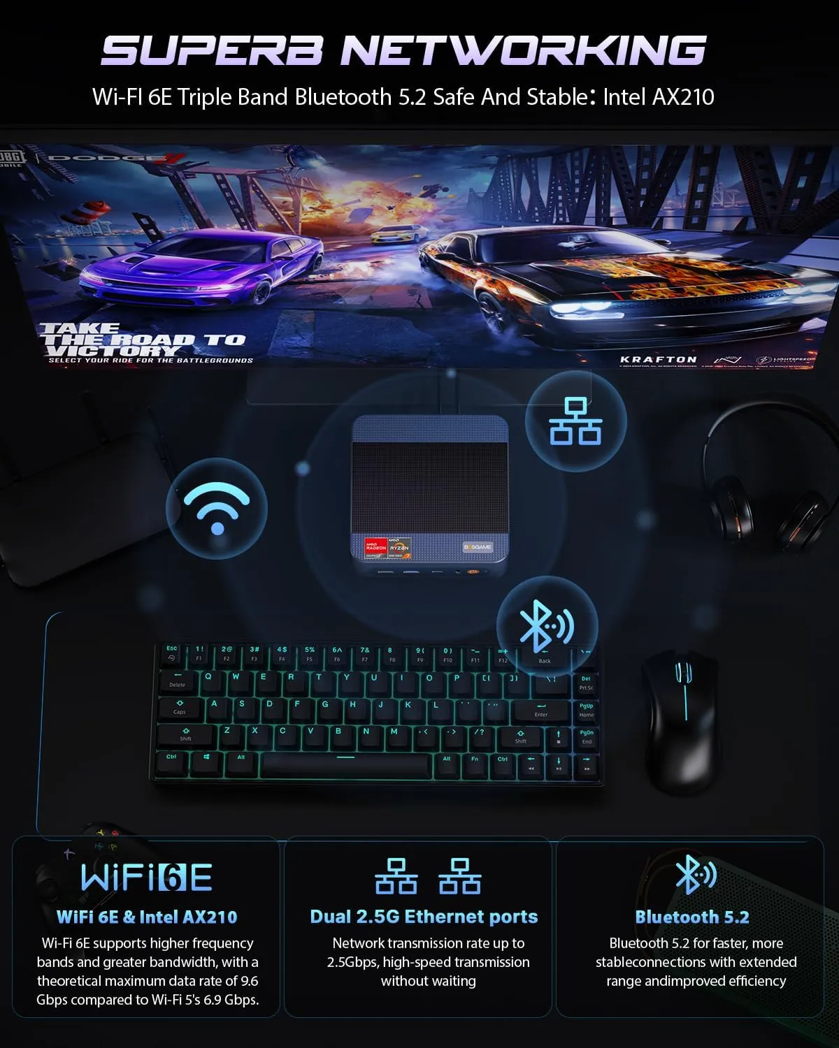 1772352928 395 BOSGAME P3 Mix Mini PC Ryzen 7640HS up to 50