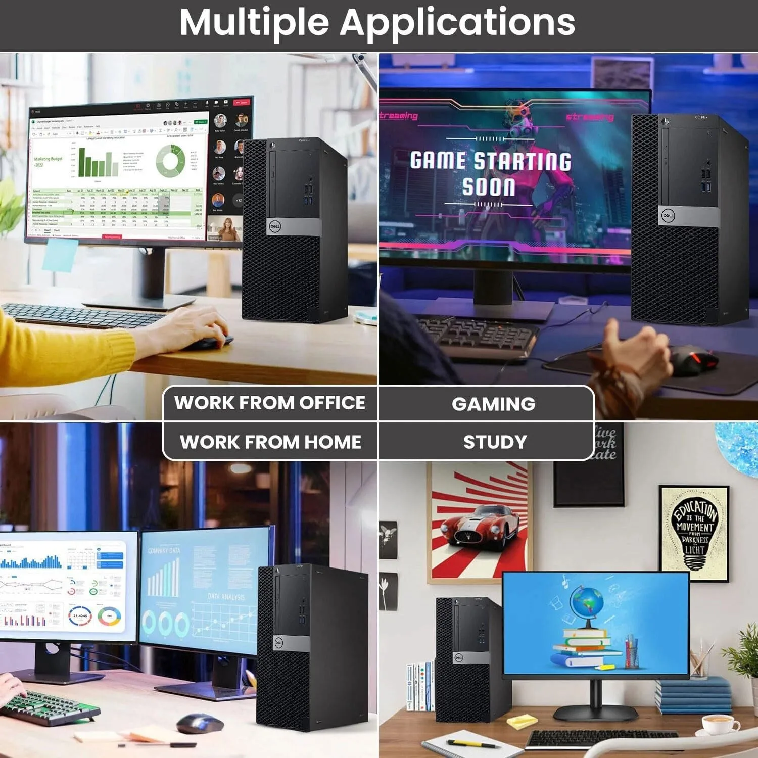 1772480114 189 Dell Gaming Tower Desktop PC %E2%80%93 Intel Core i5 7500 7th