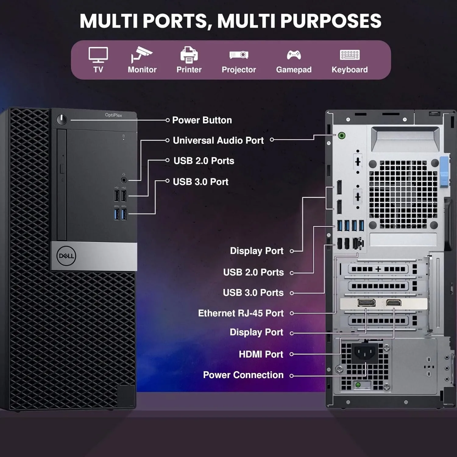 1772480114 752 Dell Gaming Tower Desktop PC %E2%80%93 Intel Core i5 7500 7th