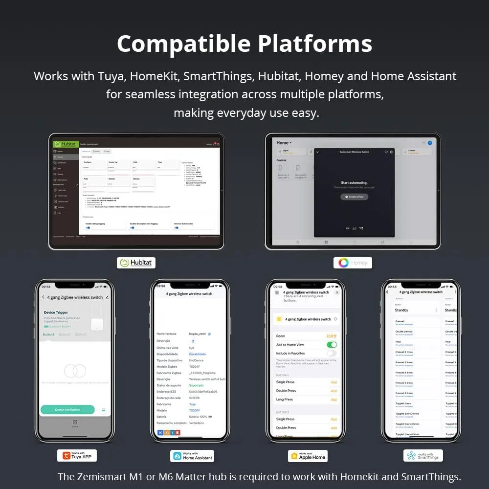 1772489431 917 Wireless Zigbee Smart Button 4 Way Remote Control Button Switch for