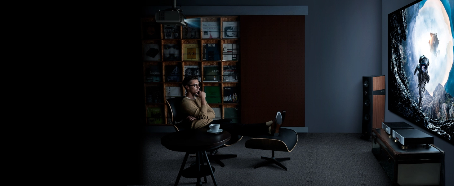 W4100i 4K HDR LED 3200lm 100% DCI-P3 Home Theater Projector with Built-in Netflix Streaming