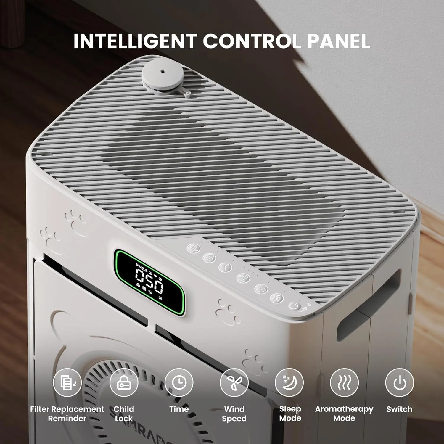 1773595001 422 Air Purifier for Home Pets to 2500 Ft%C2%B2 with Smart