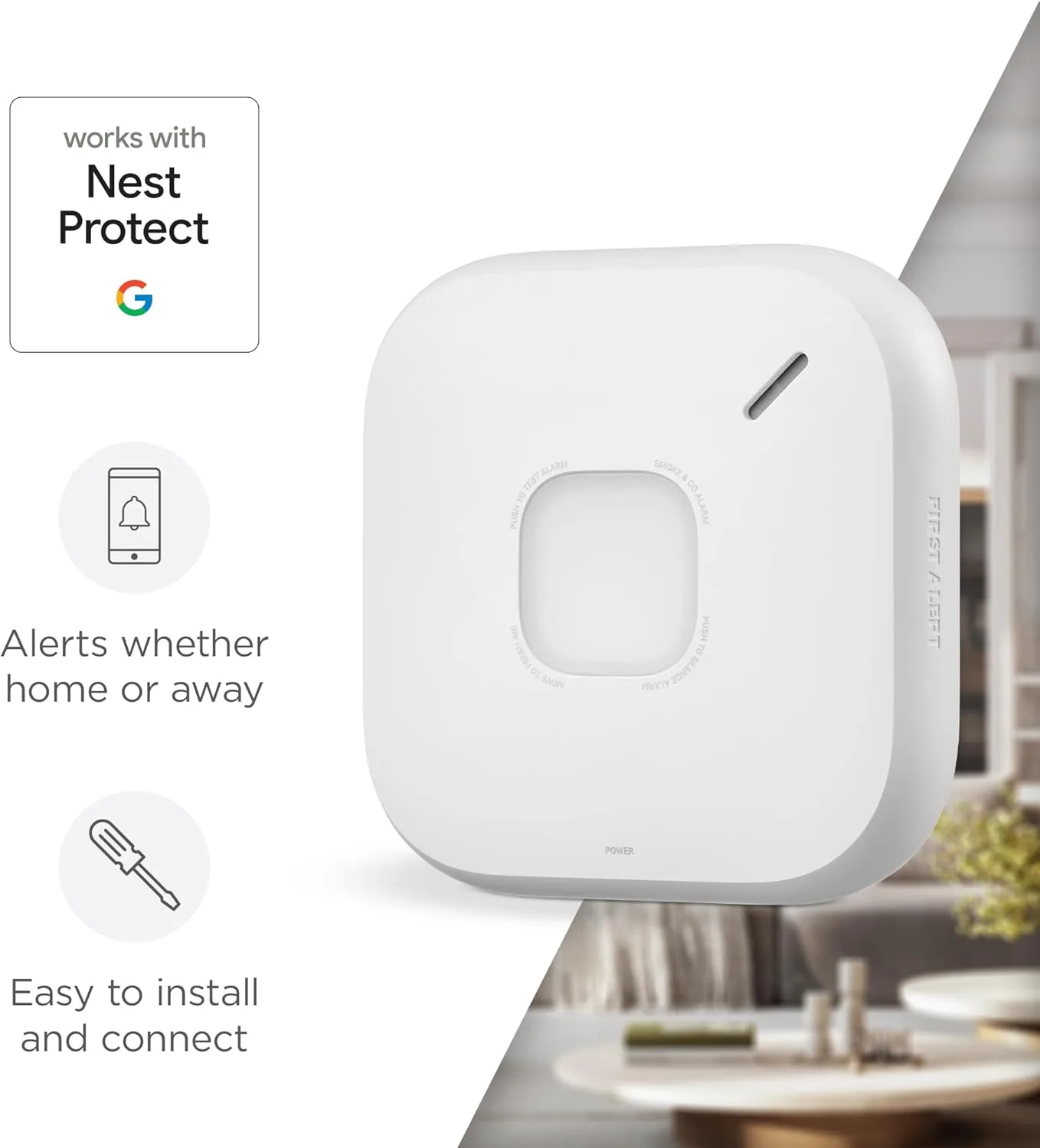 First Alert SC5 Hardwire Smart Smoke Carbon Monoxide Alarm